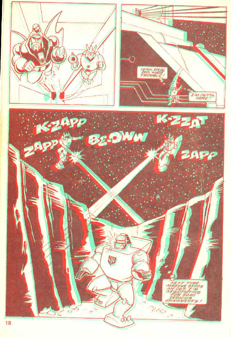 Read online The Transformers in 3-D comic -  Issue #1 - 19