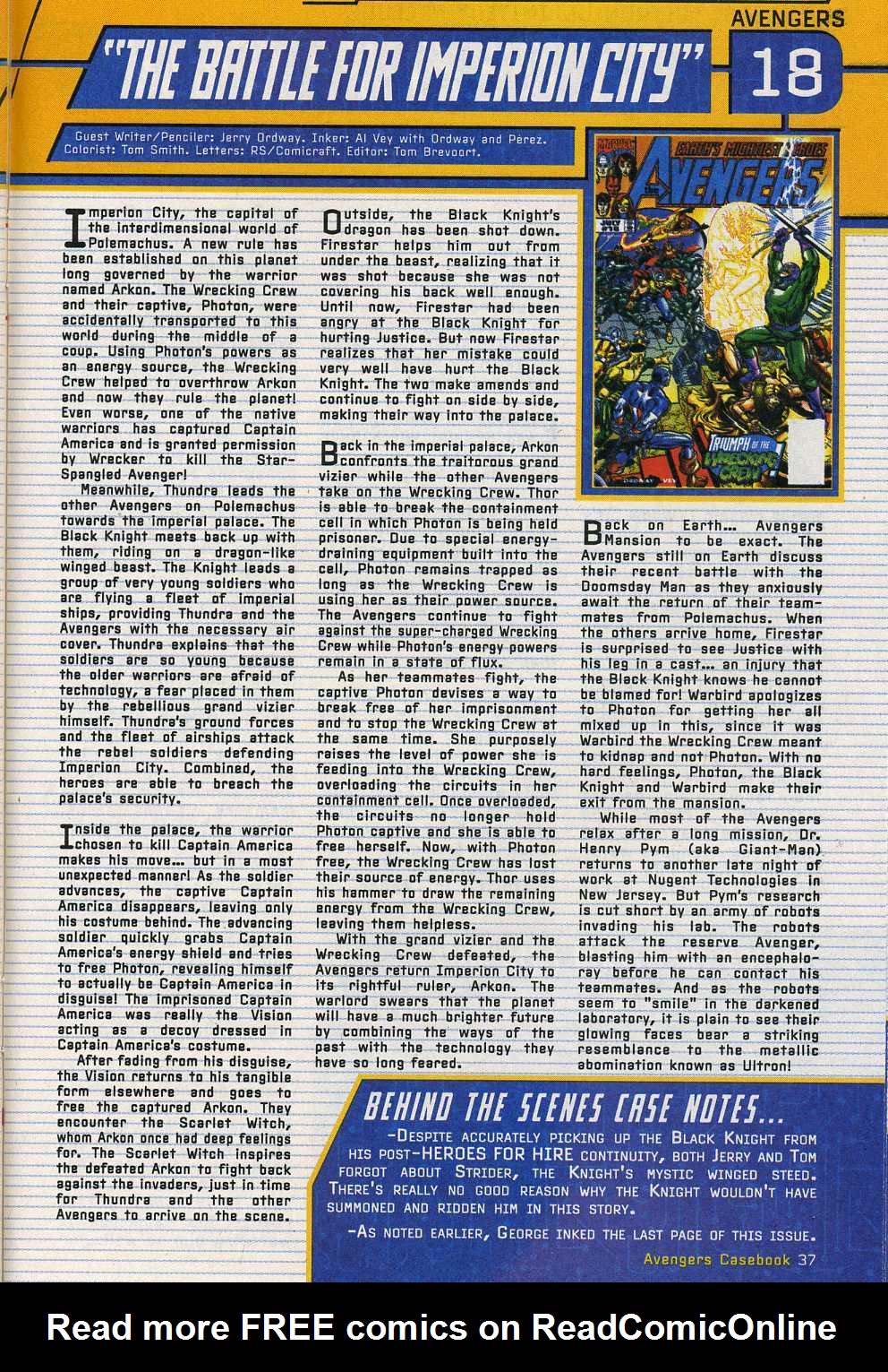 Read online Avengers: Casebook 1999 comic -  Issue # Full - 29