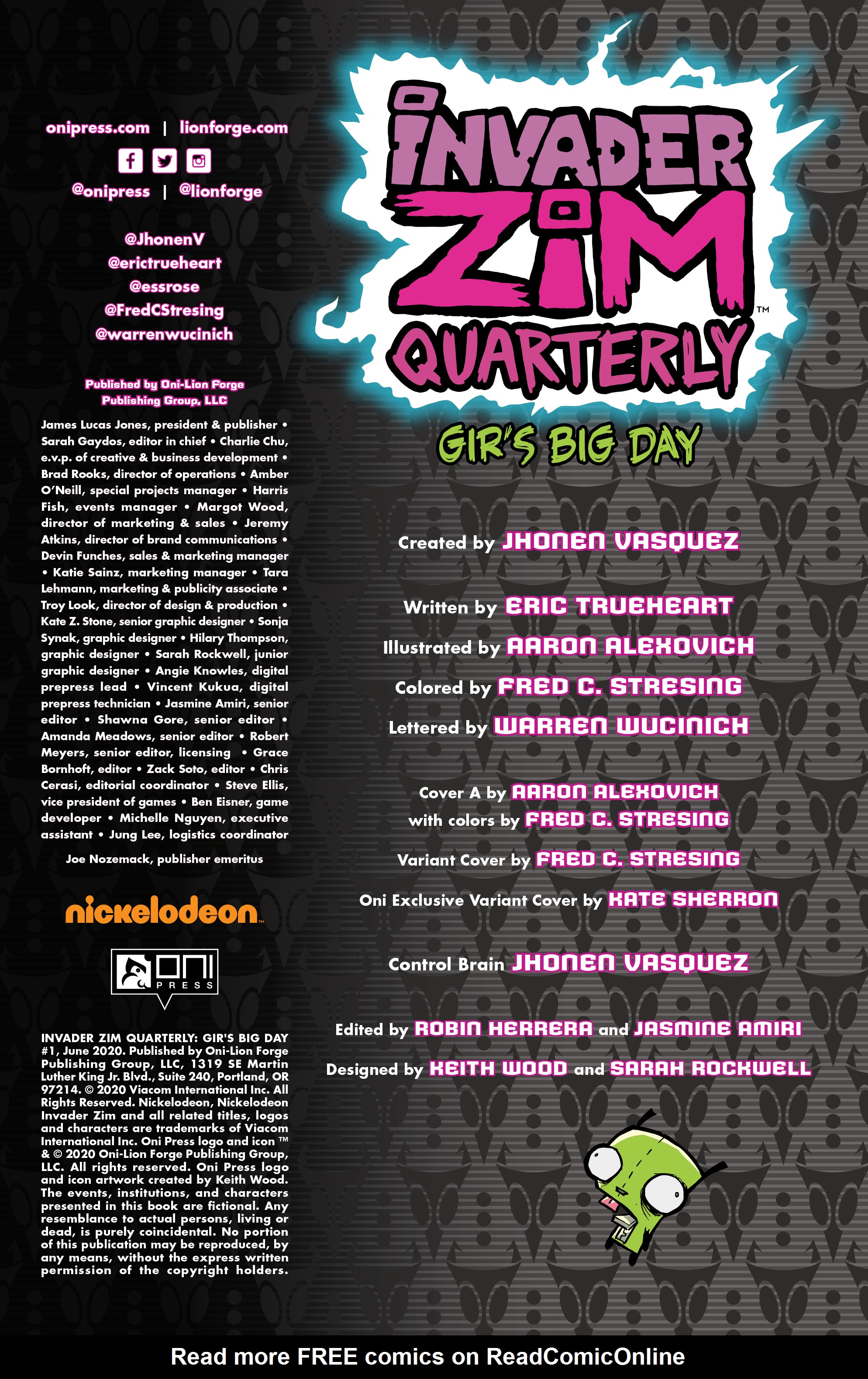 Read online Invader Zim Quarterly comic -  Issue #1 - 2