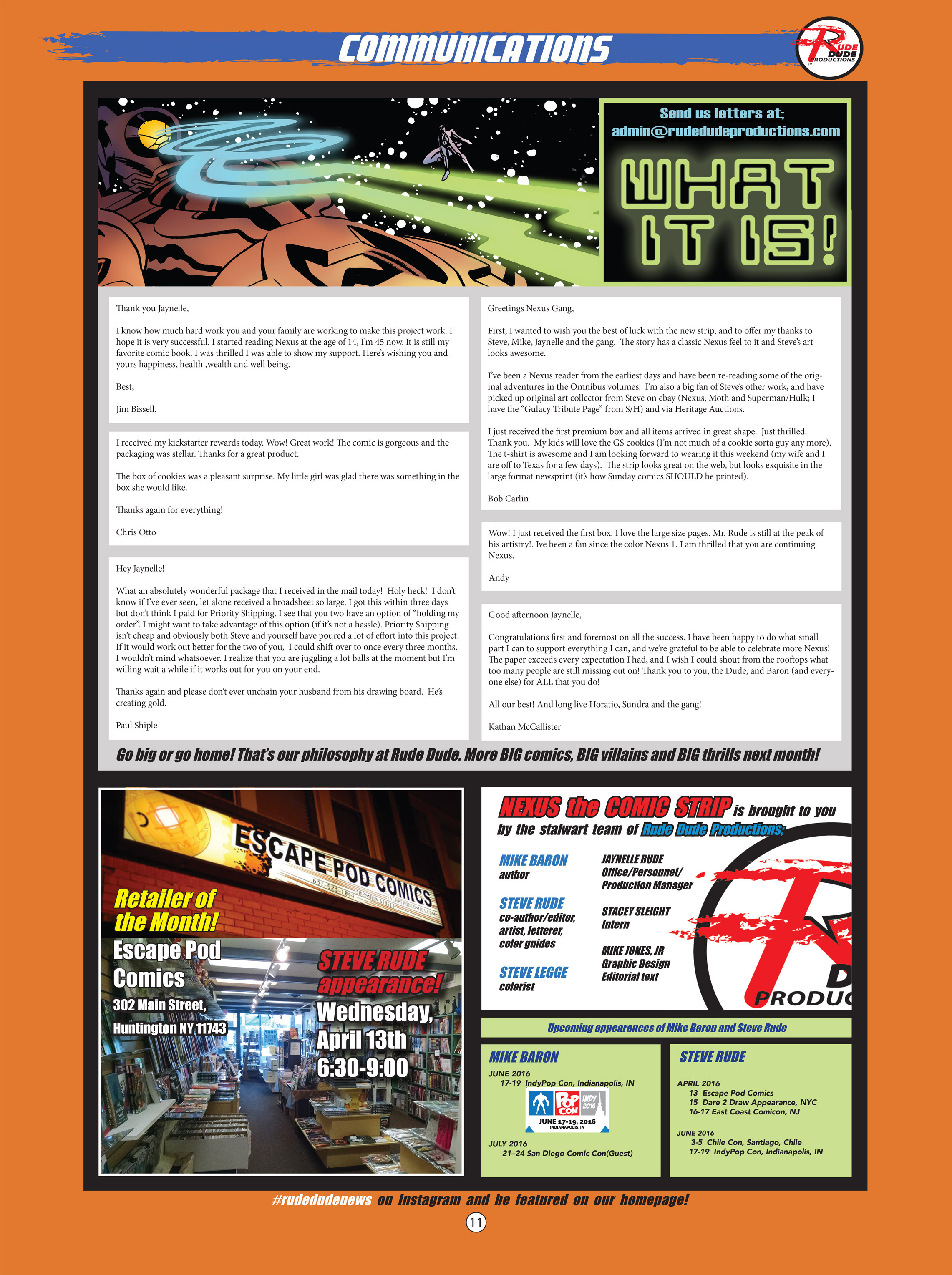 Read online Nexus: The Comic Strip comic -  Issue #3 - 11