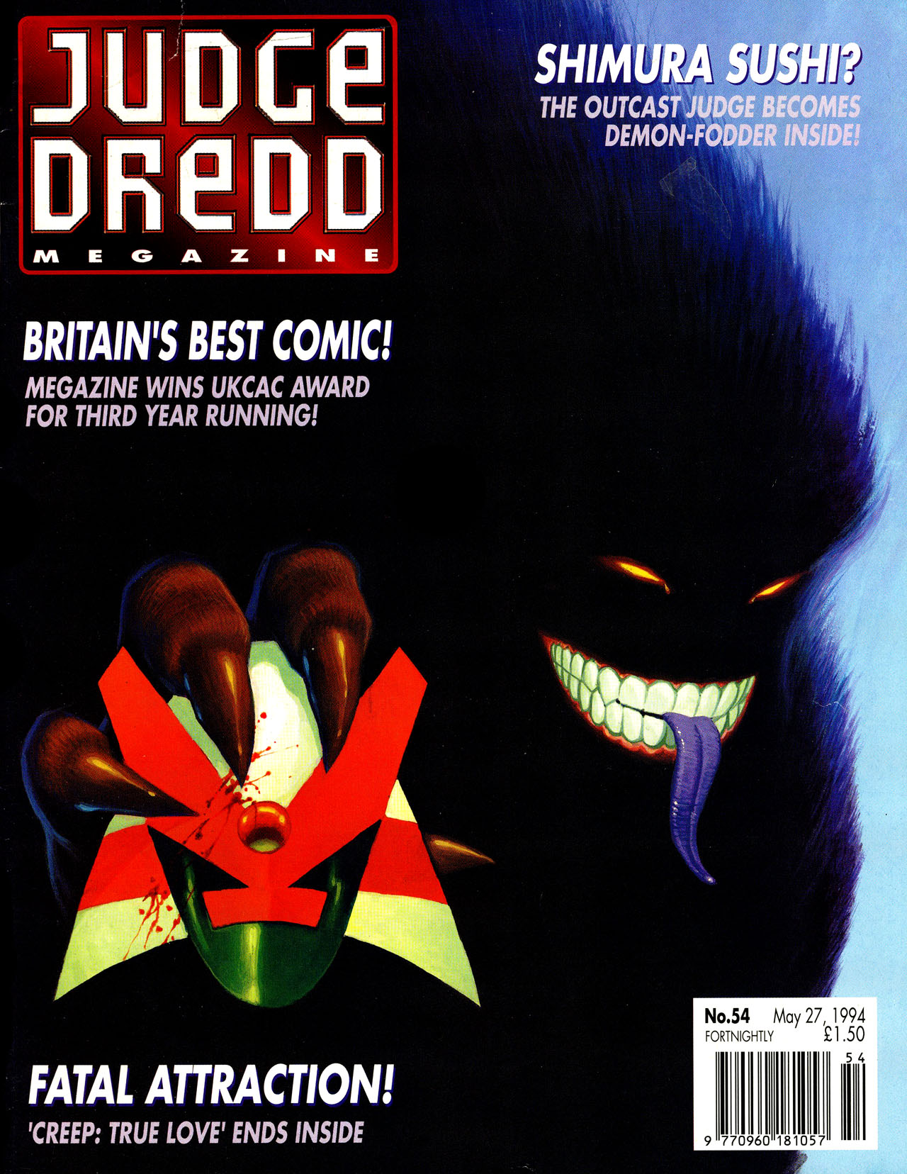 Read online Judge Dredd: The Megazine (vol. 2) comic -  Issue #54 - 1