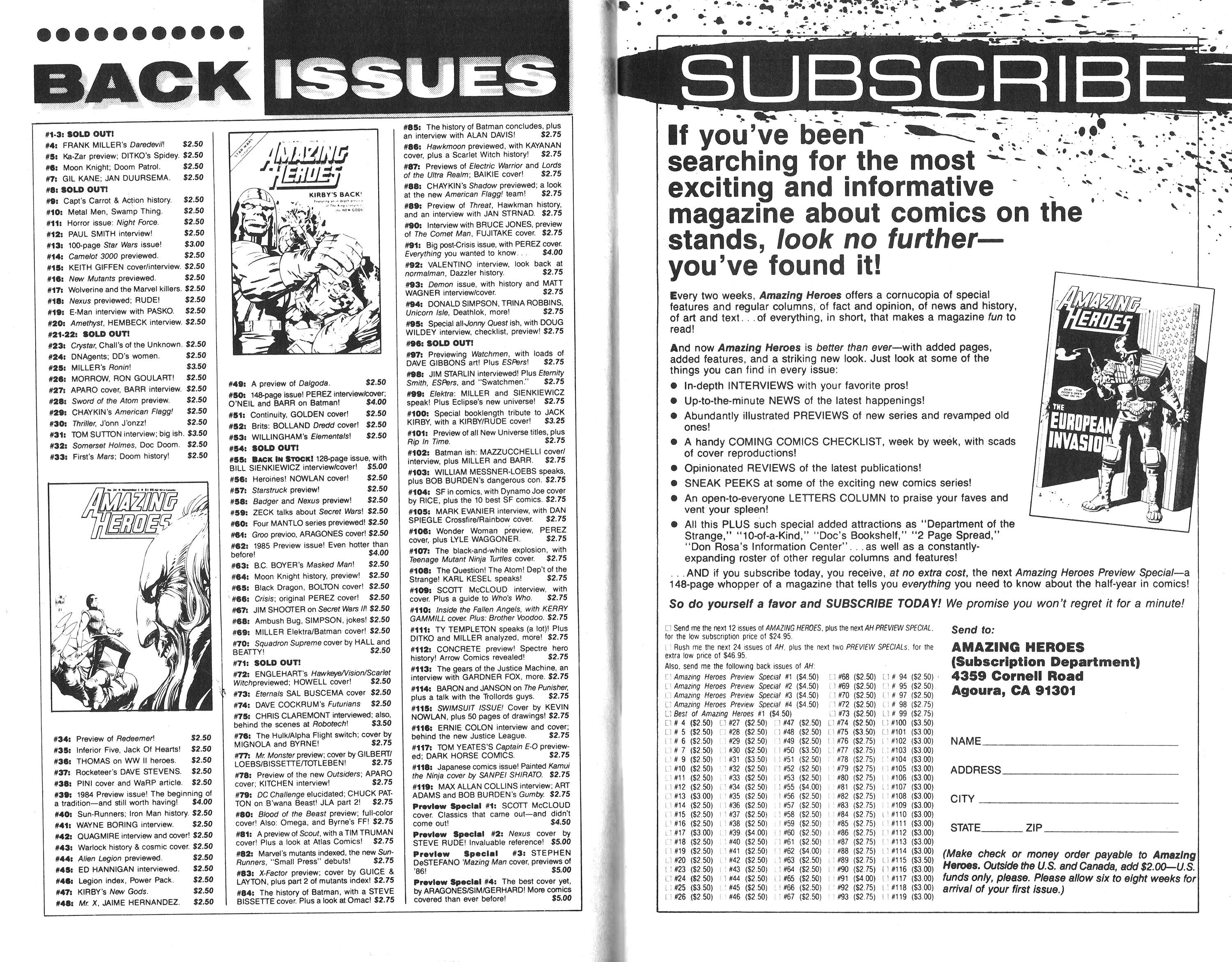 Read online Amazing Heroes comic -  Issue #121 - 7