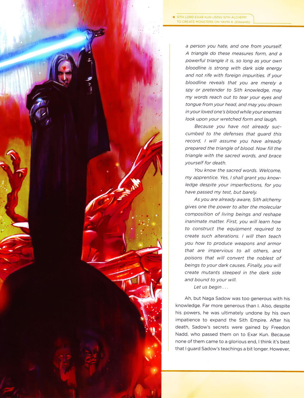 Read online Star Wars: Jedi vs. Sith - The Essential Guide To The Force comic -  Issue # TPB (Part 2) - 95