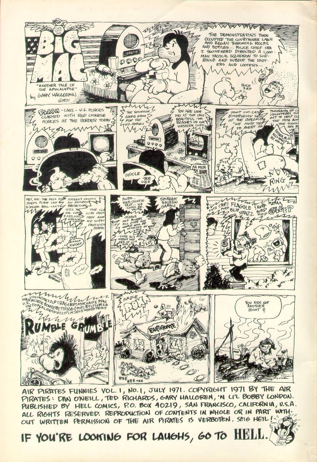 Read online Air Pirates Funnies comic -  Issue #1 - 2