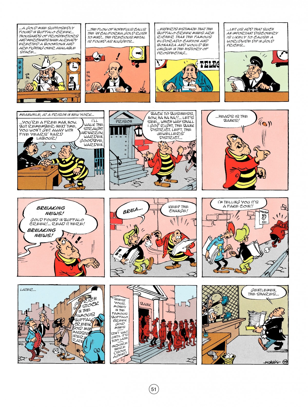Read online A Lucky Luke Adventure comic -  Issue #54 - 51