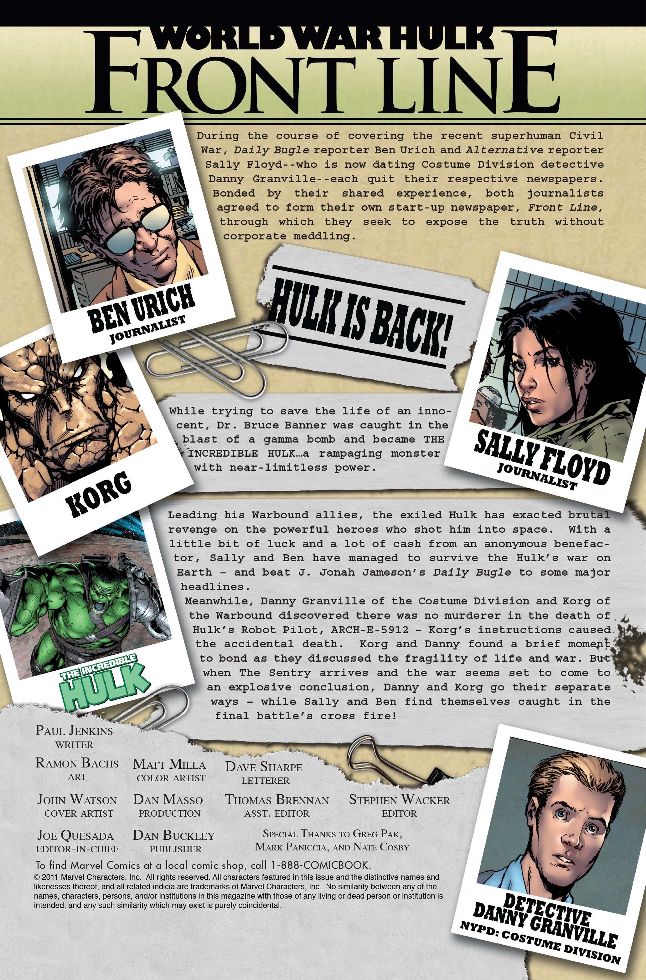 Read online World War Hulk: Front Line comic -  Issue #6 - 2