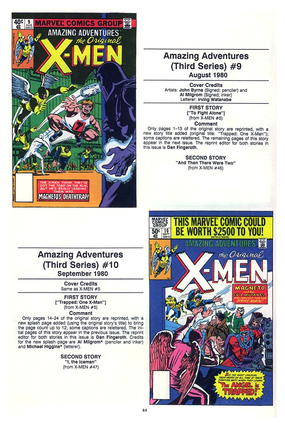 Read online The Official Marvel Index To The X-Men comic -  Issue #7 - 46