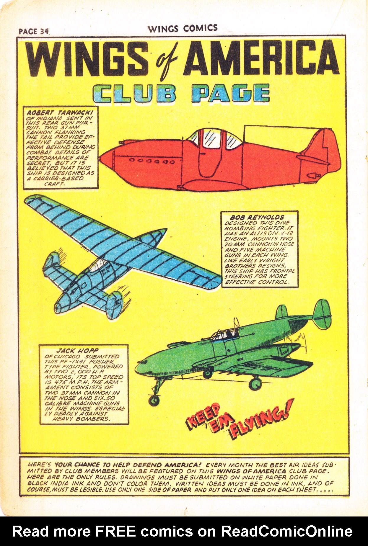 Read online Wings Comics comic -  Issue #26 - 36