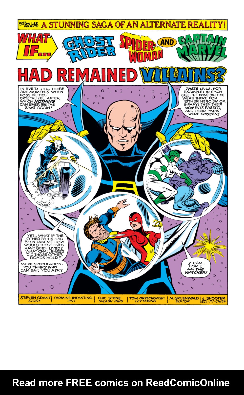 Read online What If? (1977) comic -  Issue #17 - Ghost Rider, Spider-Woman and Captain Marvel were villains - 2