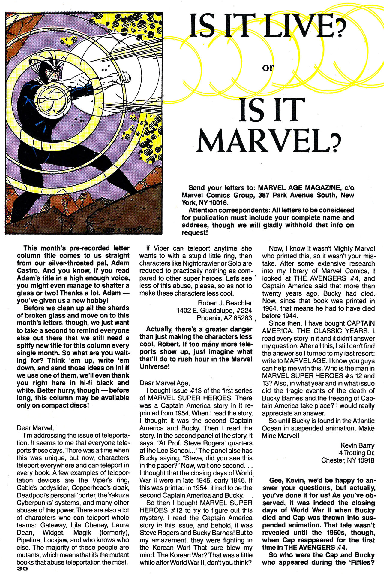 Read online Marvel Age comic -  Issue #108 - 30