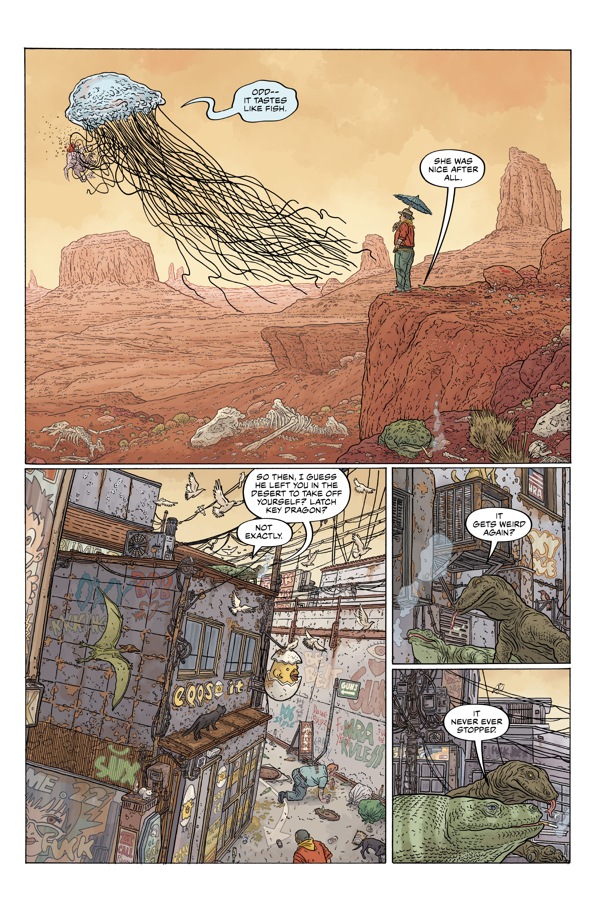 Read online Shaolin Cowboy: Cruel to Be Kin comic -  Issue #4 - 6