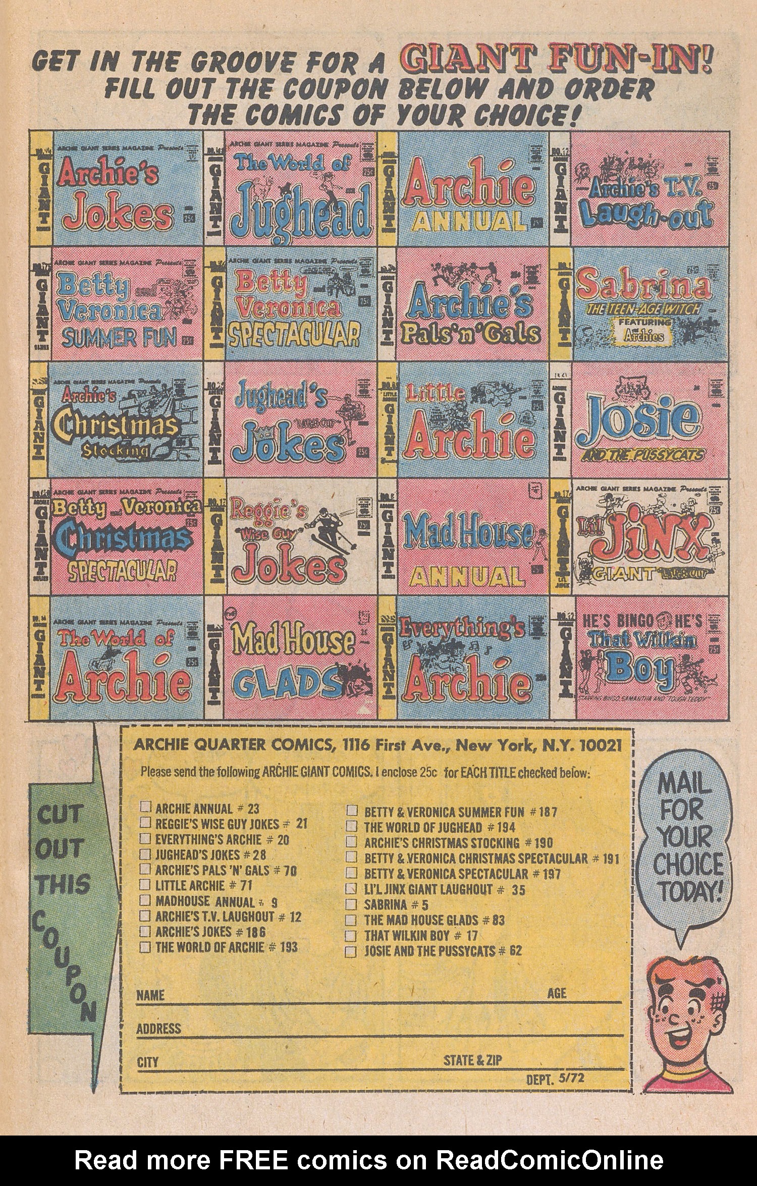 Read online Reggie and Me (1966) comic -  Issue #55 - 15