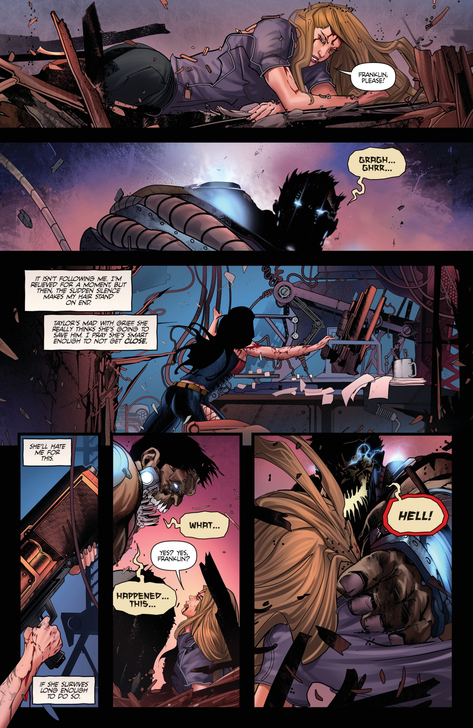 Read online Van Helsing vs Frankenstein comic -  Issue #3 - 8