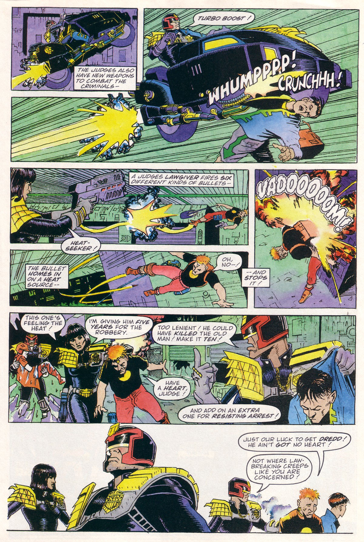 Read online Judge Dredd Lawman of the Future comic -  Issue #1 - 6