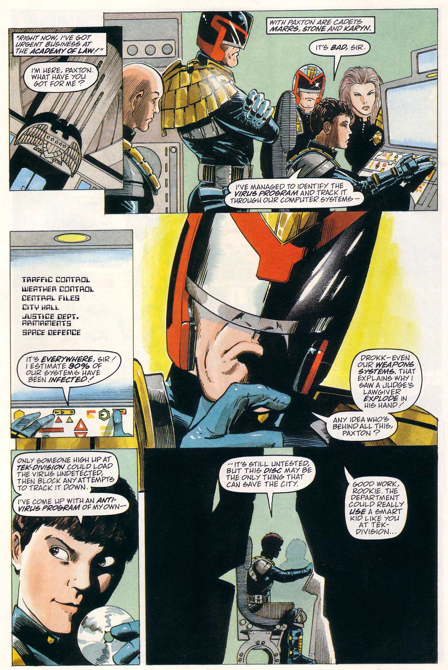 Read online Judge Dredd Lawman of the Future comic -  Issue #22 - 24