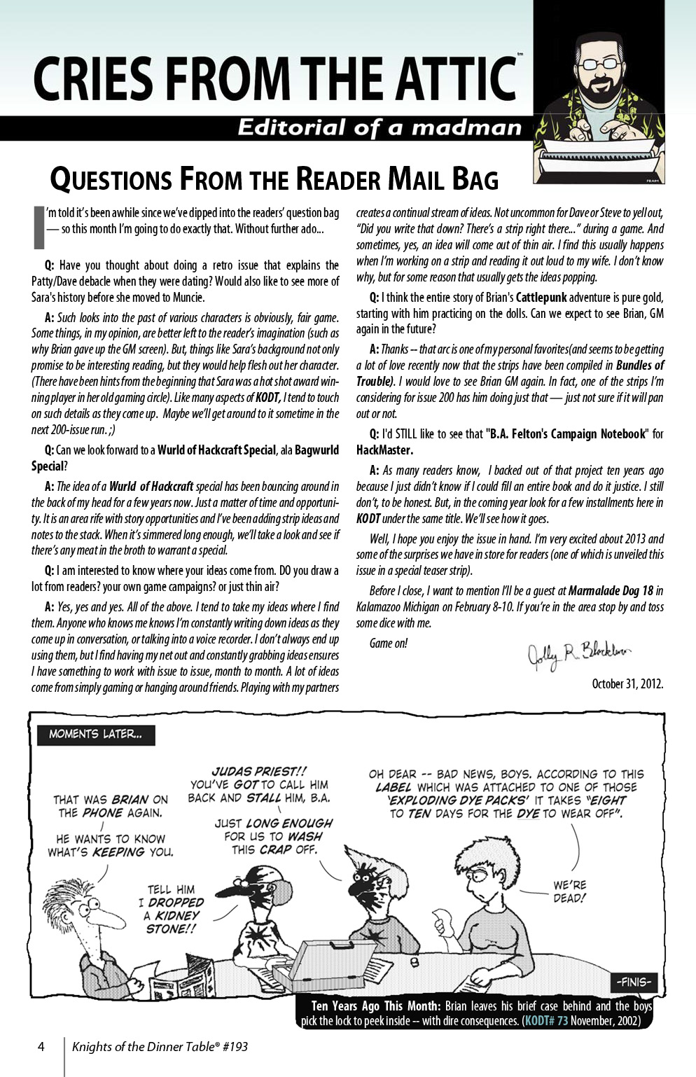 Read online Knights of the Dinner Table comic -  Issue #193 - 6