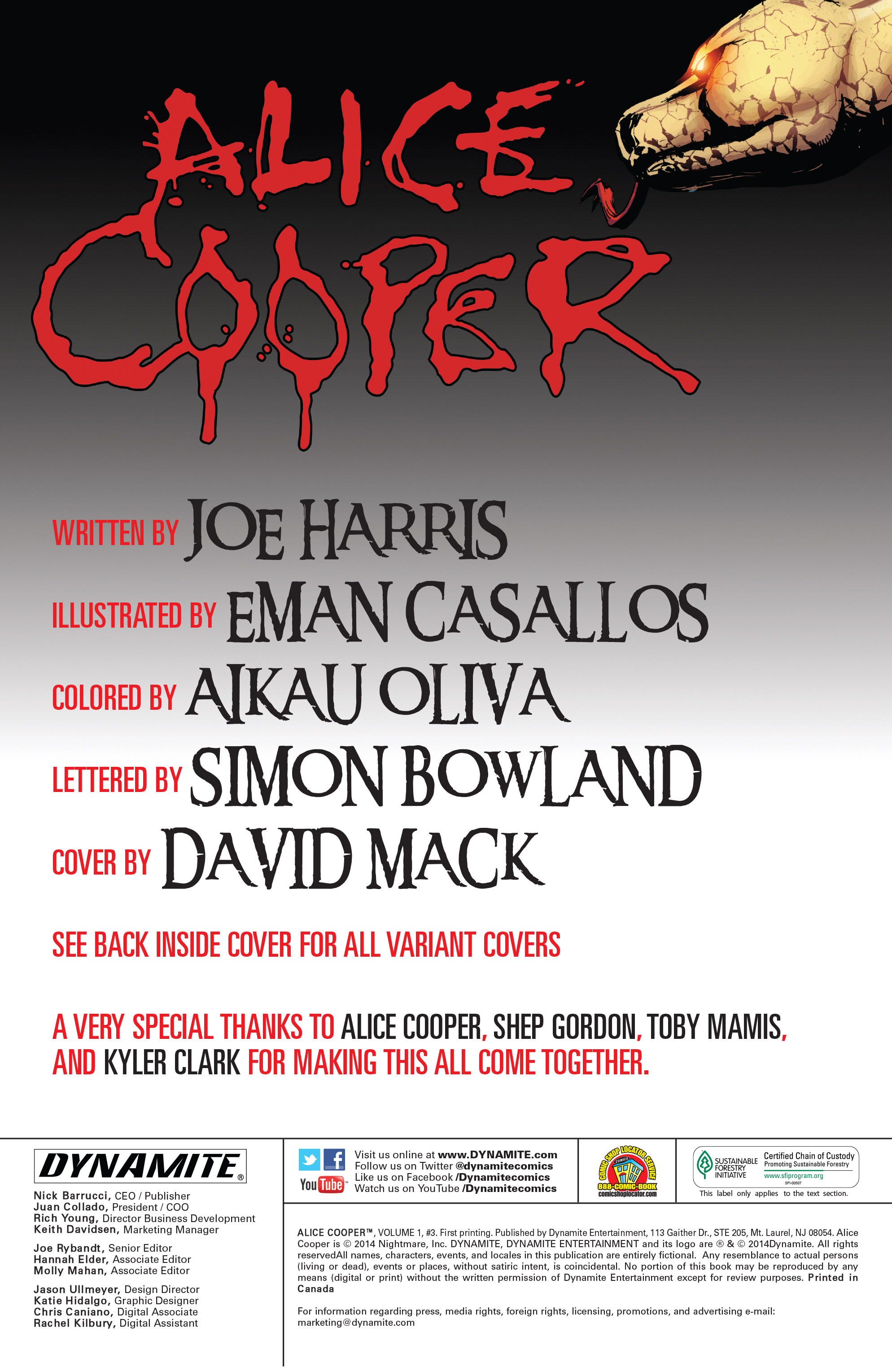 Read online Alice Cooper comic -  Issue #3 - 2