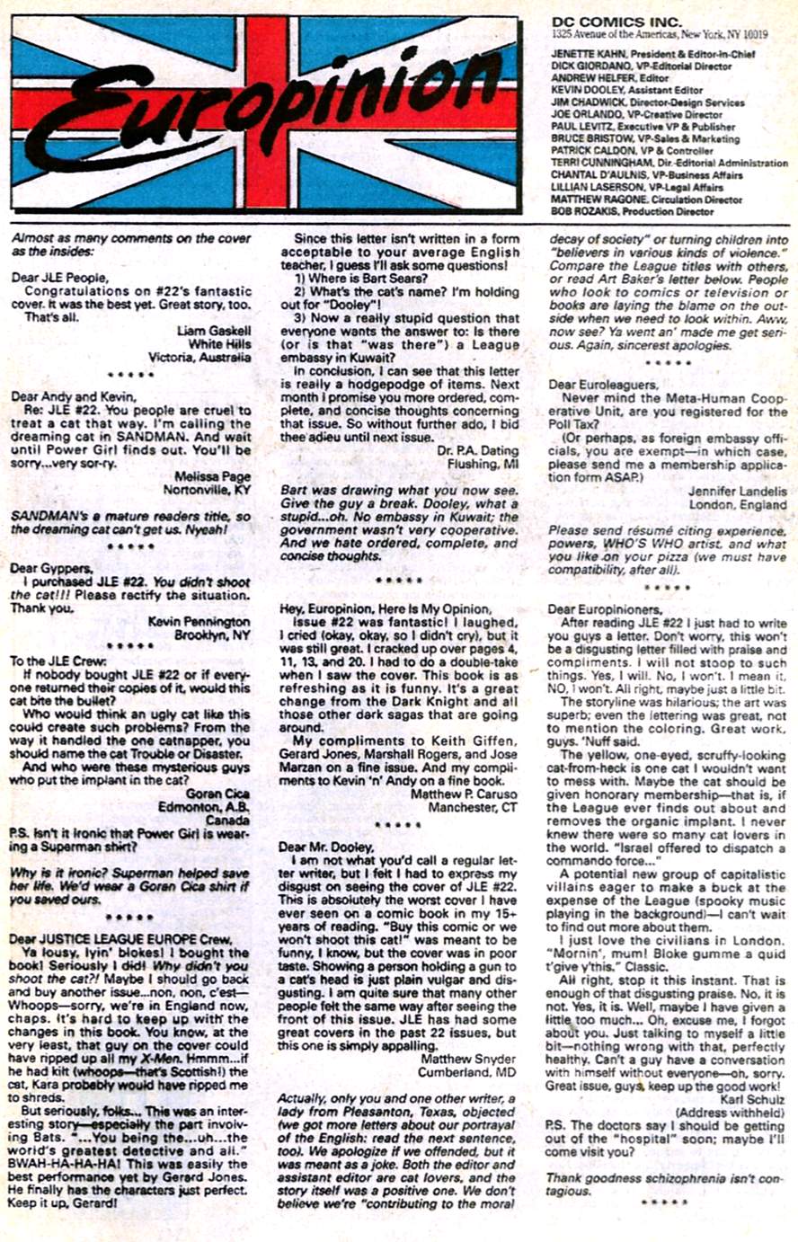 Read online Justice League Europe comic -  Issue #27 - 24