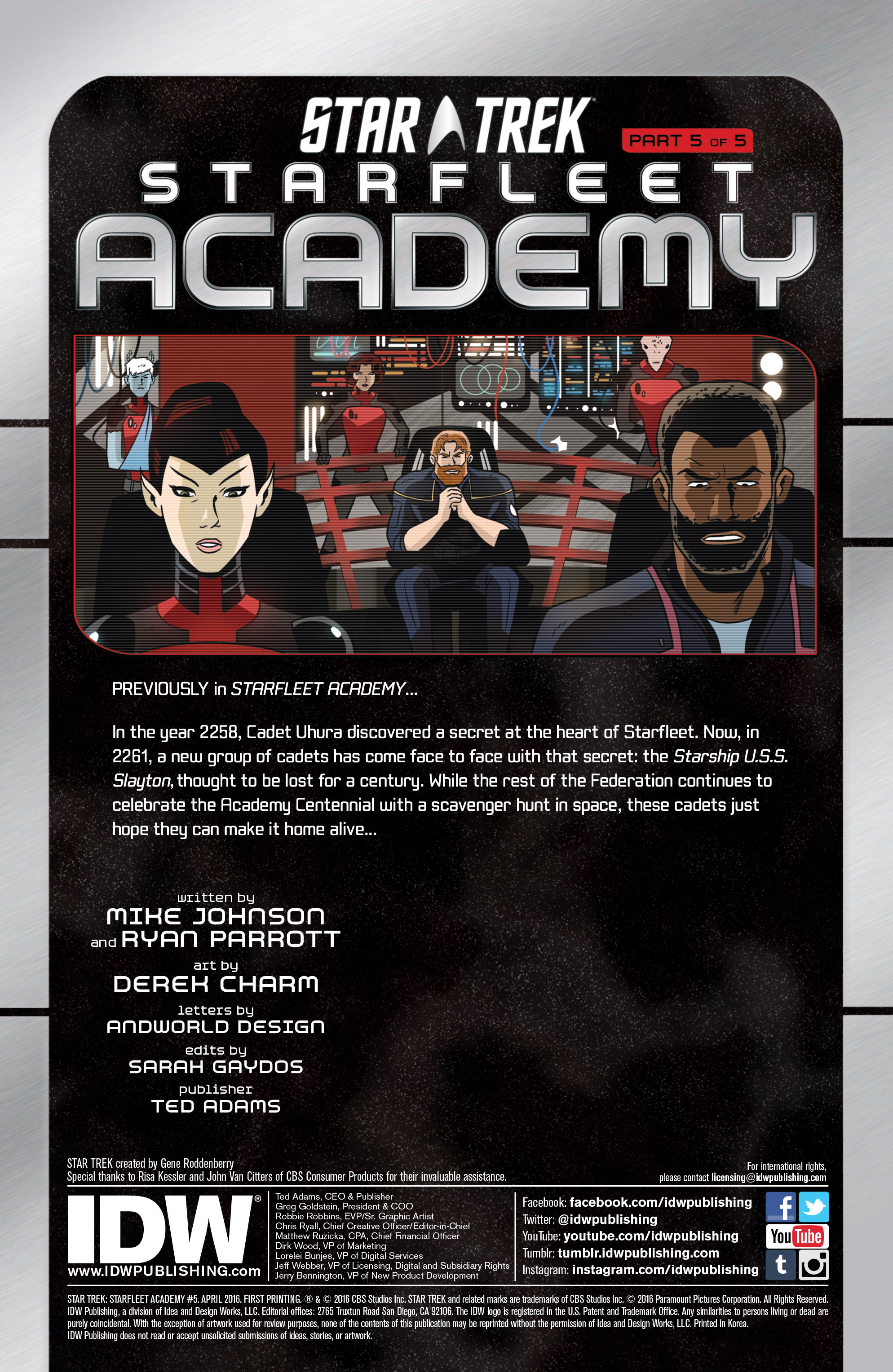 Read online Star Trek: Starfleet Academy (2015) comic -  Issue #5 - 2