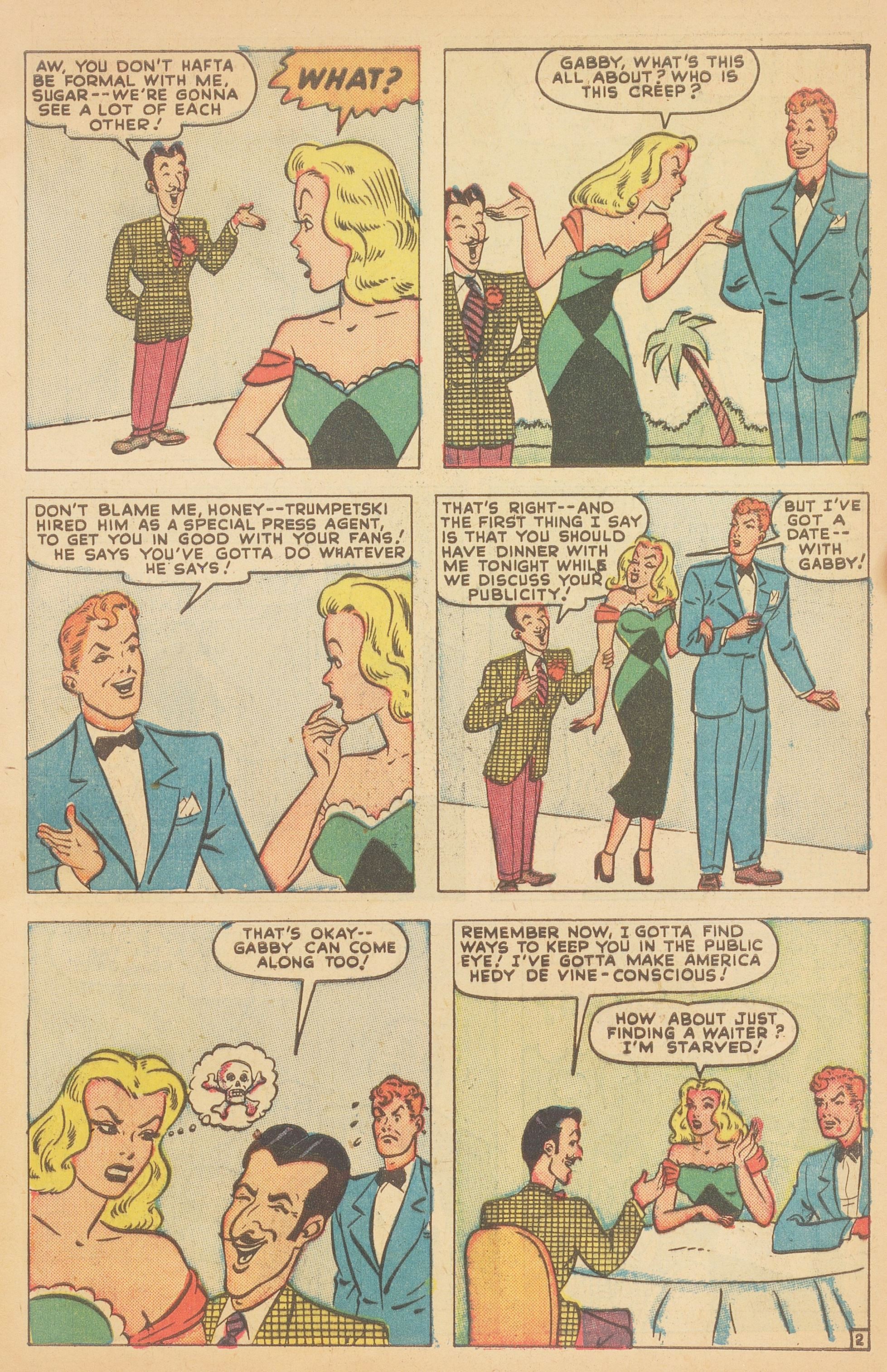 Read online Hedy Of Hollywood Comics comic -  Issue #36 - 13