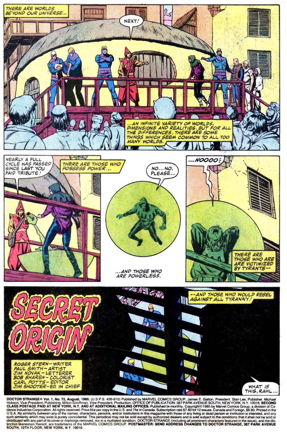 Read online Doctor Strange (1974) comic -  Issue #72 - 2