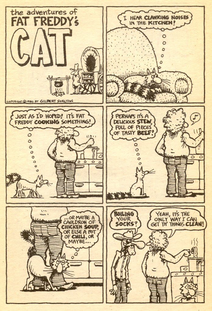 Read online Adventures of Fat Freddy's Cat comic -  Issue #5 - 41