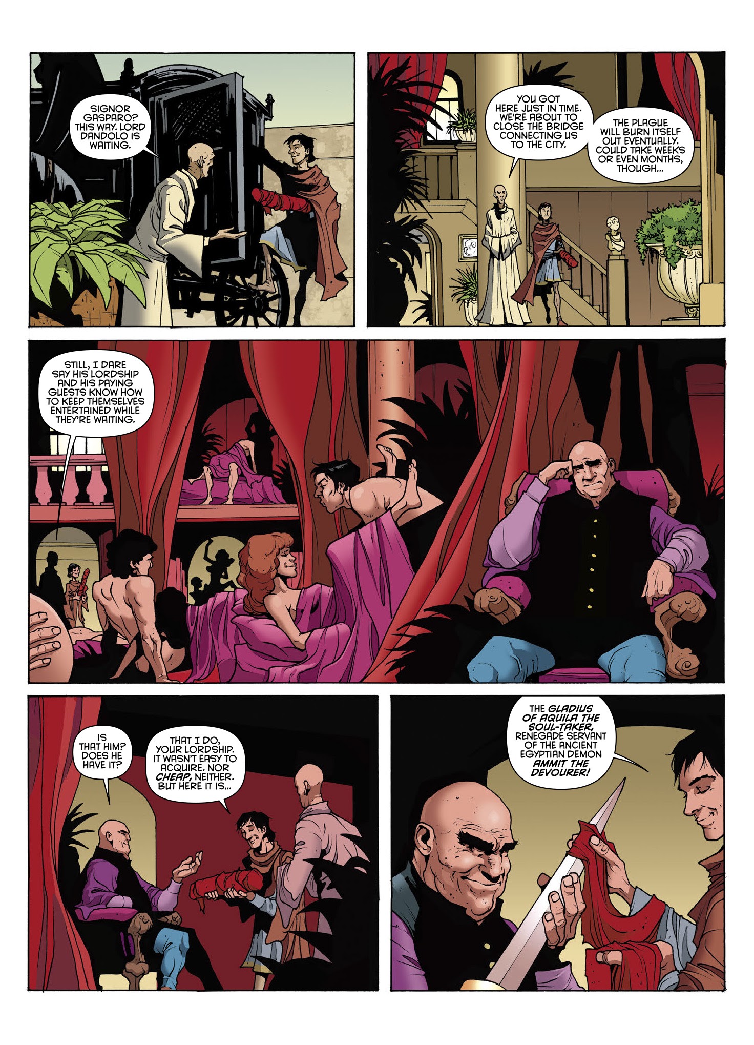 Read online Aquila: The Burning Fields comic -  Issue # TPB - 8