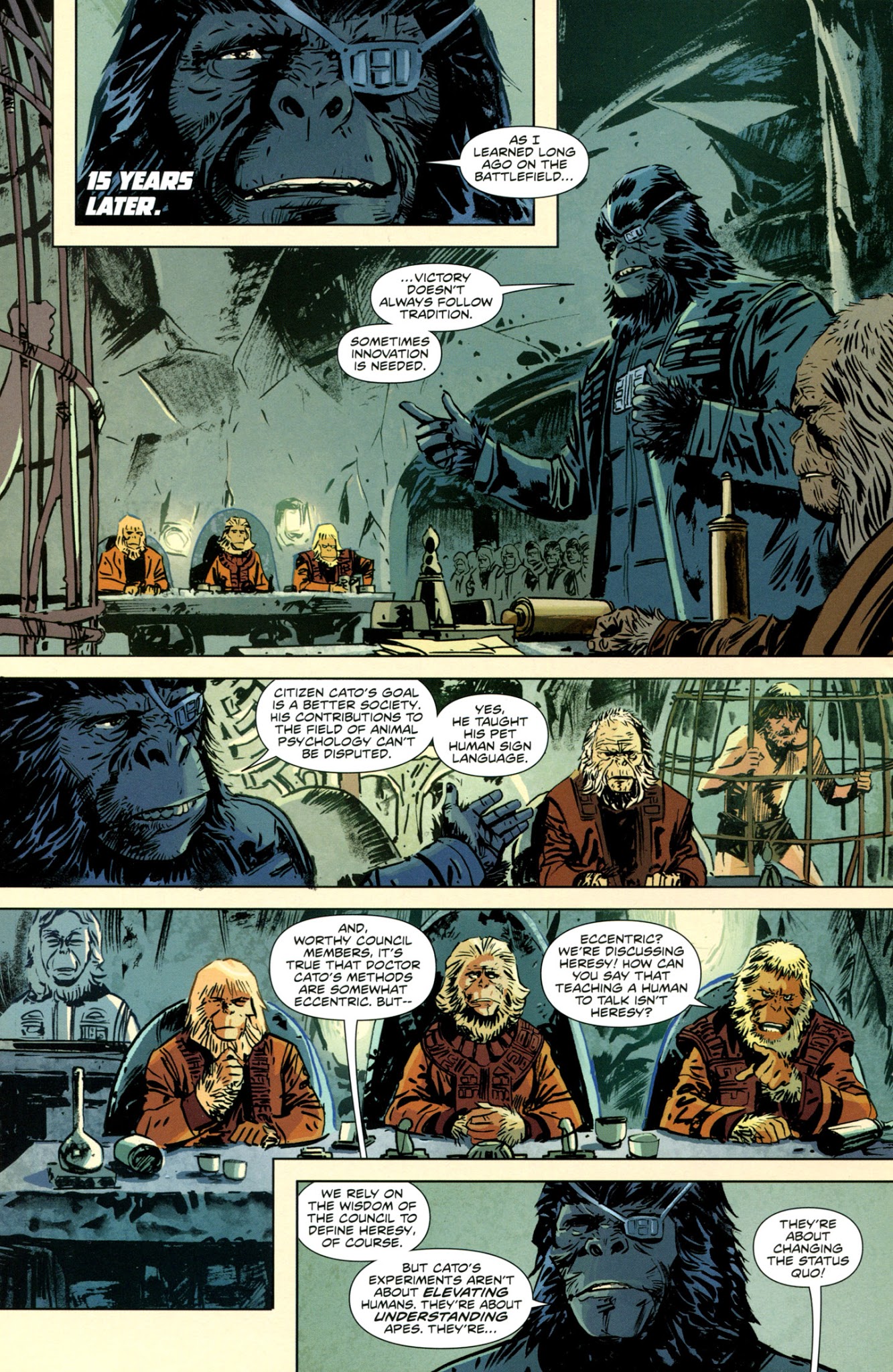 Read online Betrayal of the Planet of the Apes comic -  Issue #1 - 6