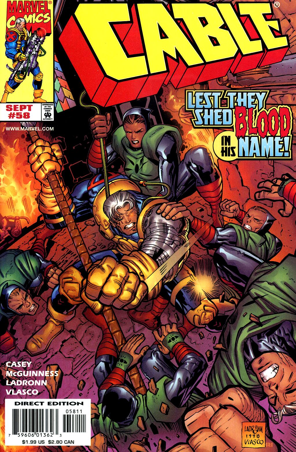 Read online Cable (1993) comic -  Issue #58 - 1