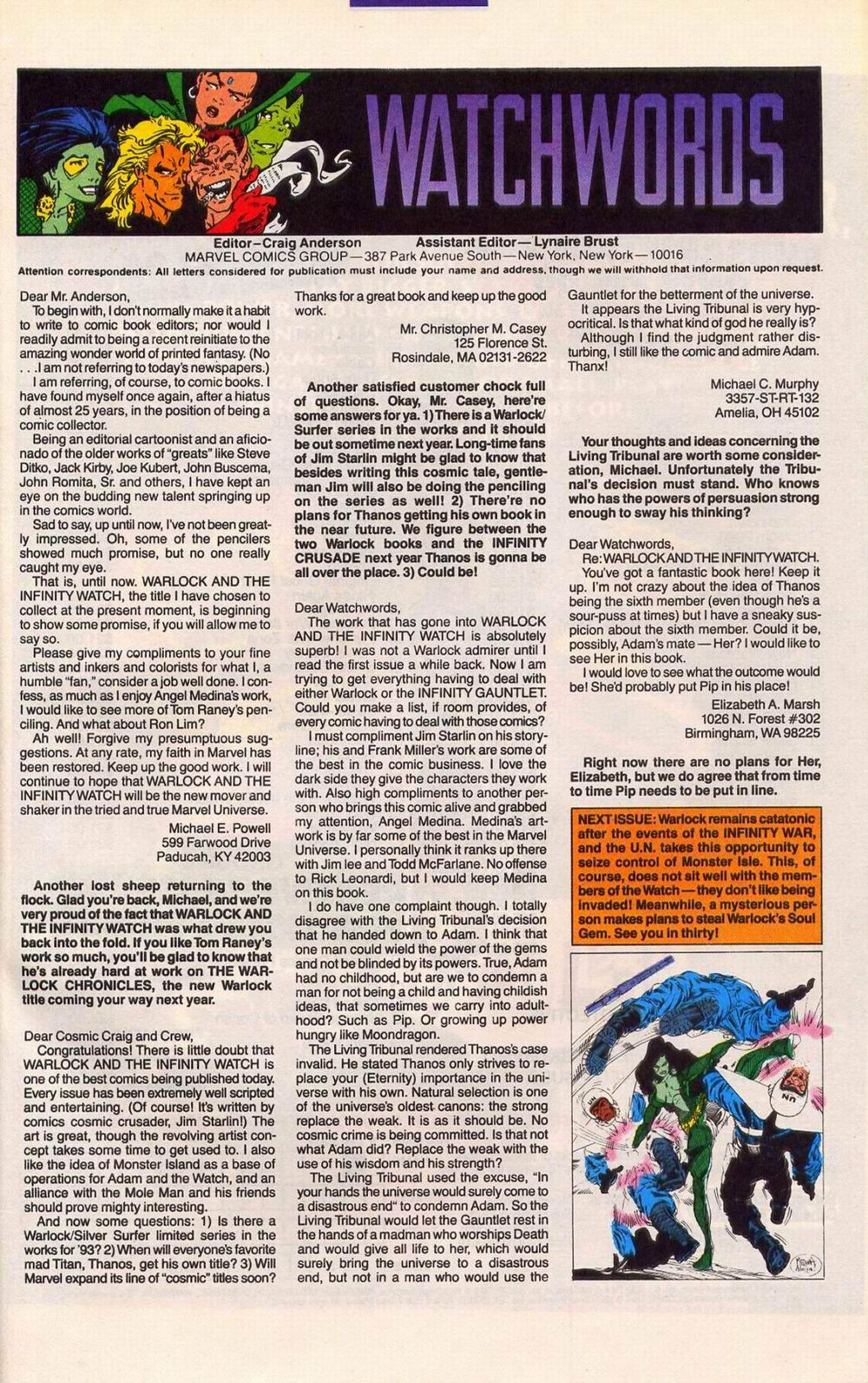 Read online Warlock and the Infinity Watch comic -  Issue #13 - 24