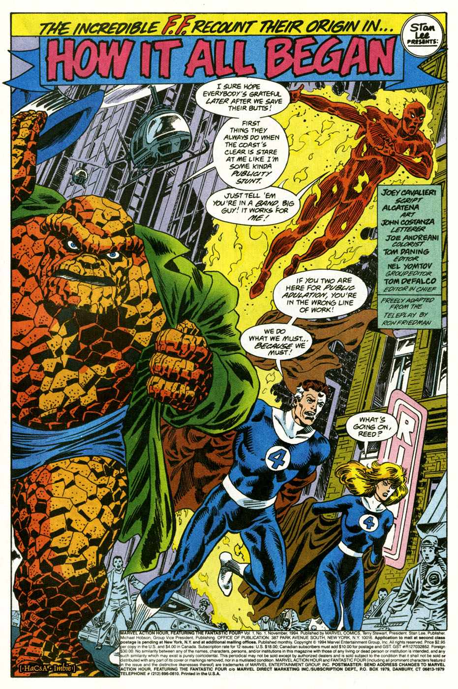 Read online Marvel Action Hour, featuring the Fantastic Four comic -  Issue #1 - 2