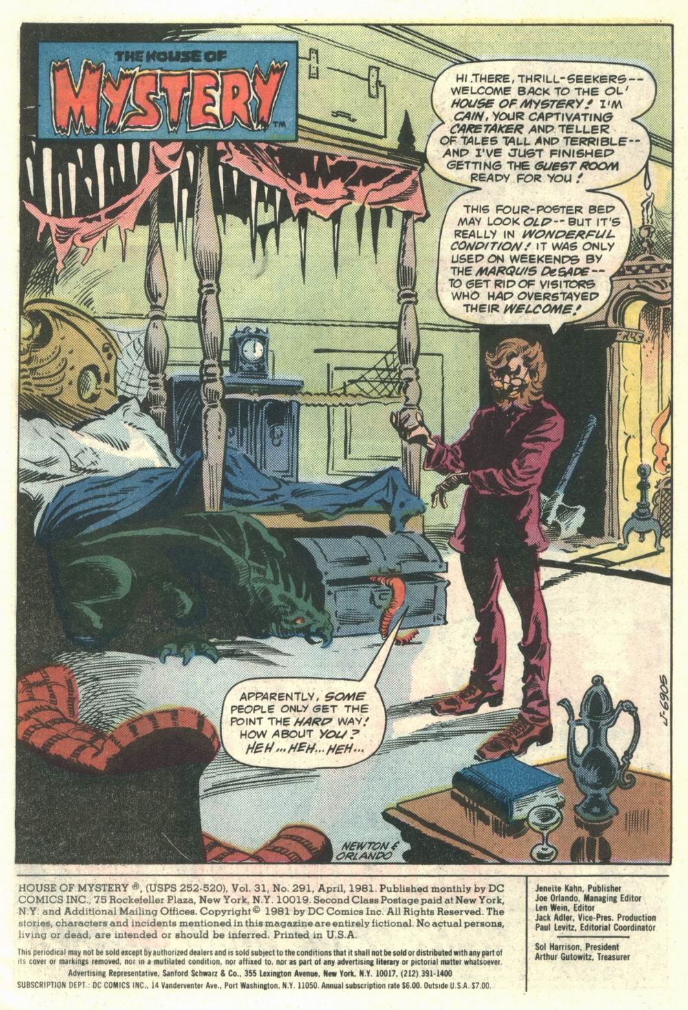 Read online House of Mystery (1951) comic -  Issue #291 - 2