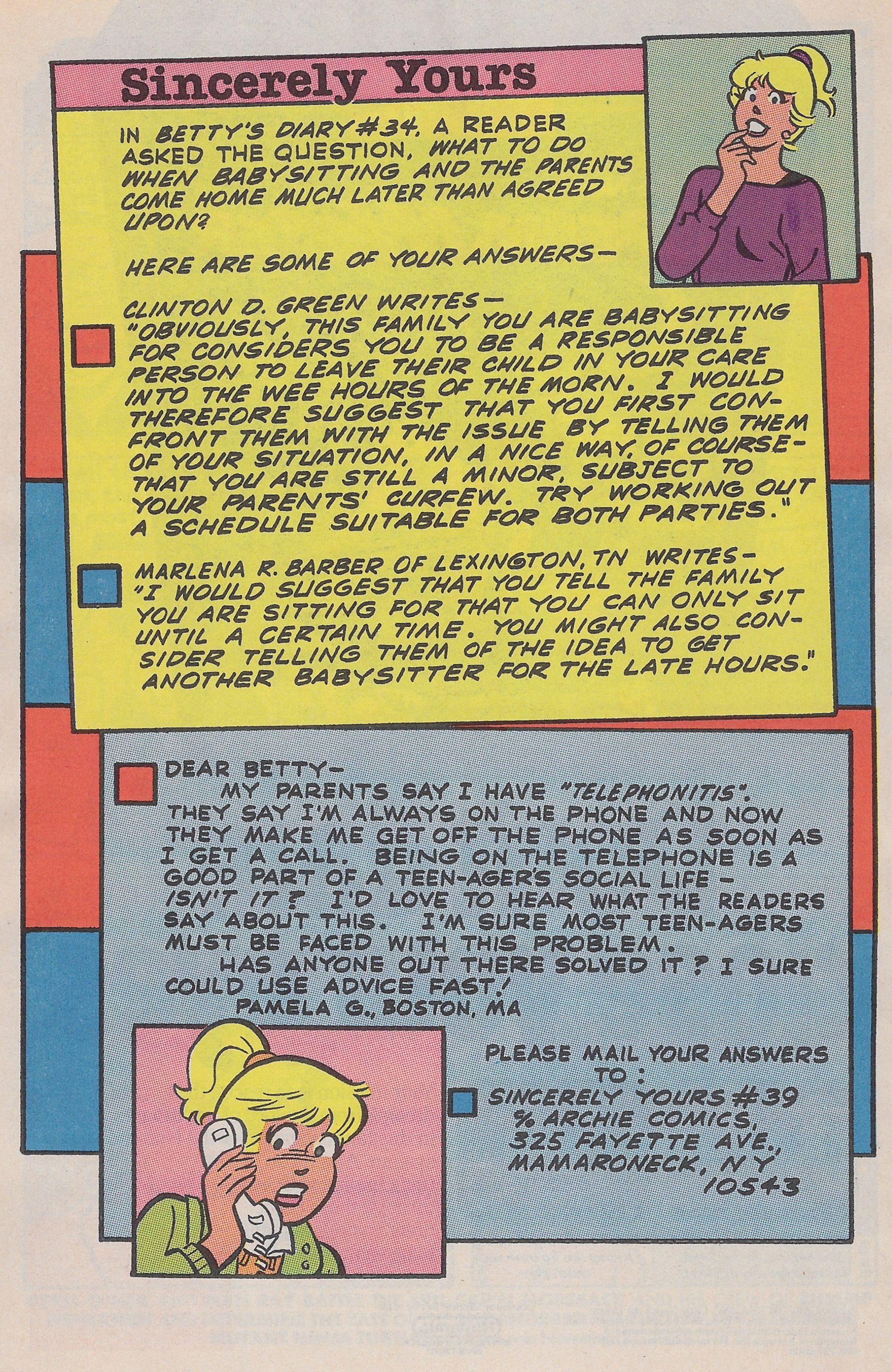 Read online Betty's Diary comic -  Issue #39 - 26