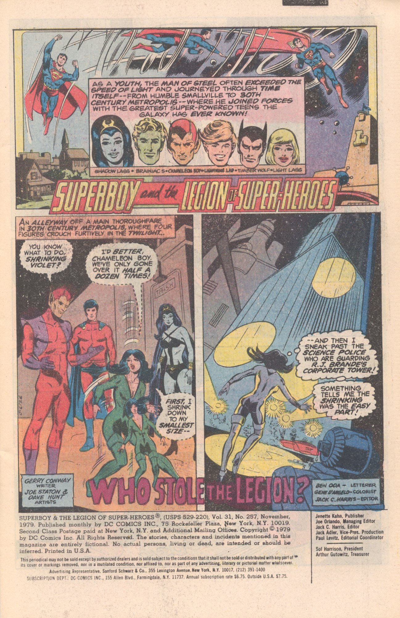 Read online Superboy and the Legion of Super-Heroes (1977) comic -  Issue #257 - 2
