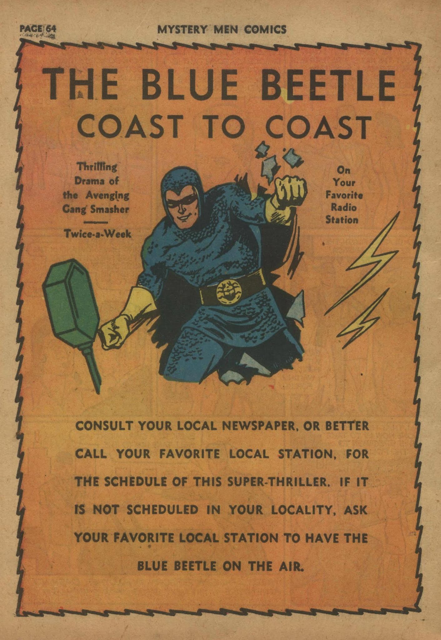 Read online Mystery Men Comics comic -  Issue #26 - 66