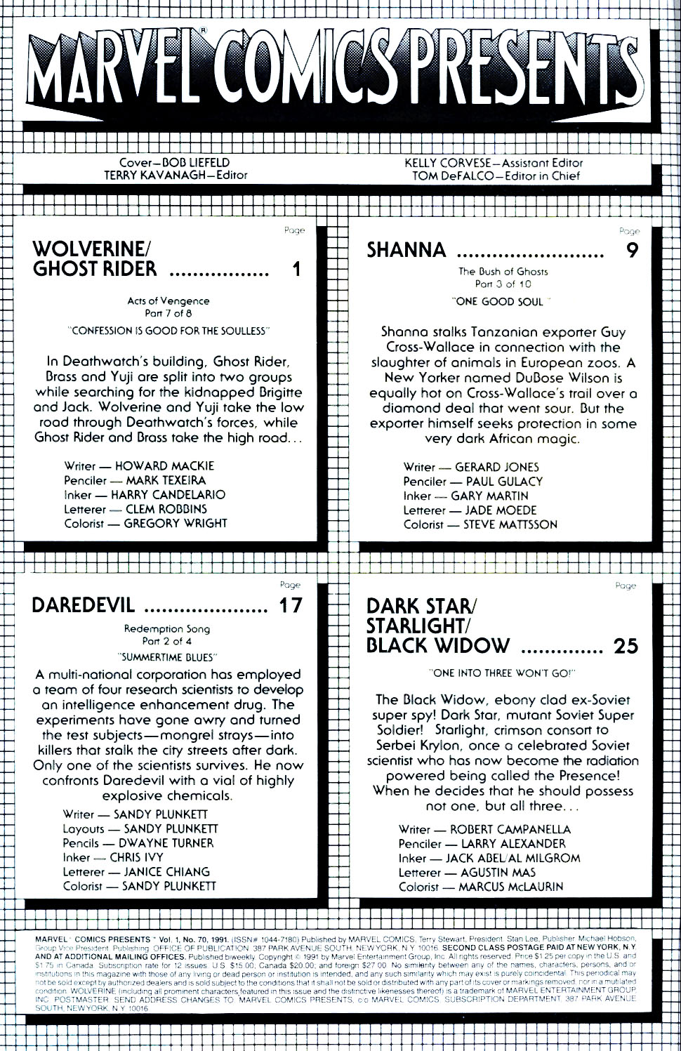 Read online Marvel Comics Presents (1988) comic -  Issue #70 - 2