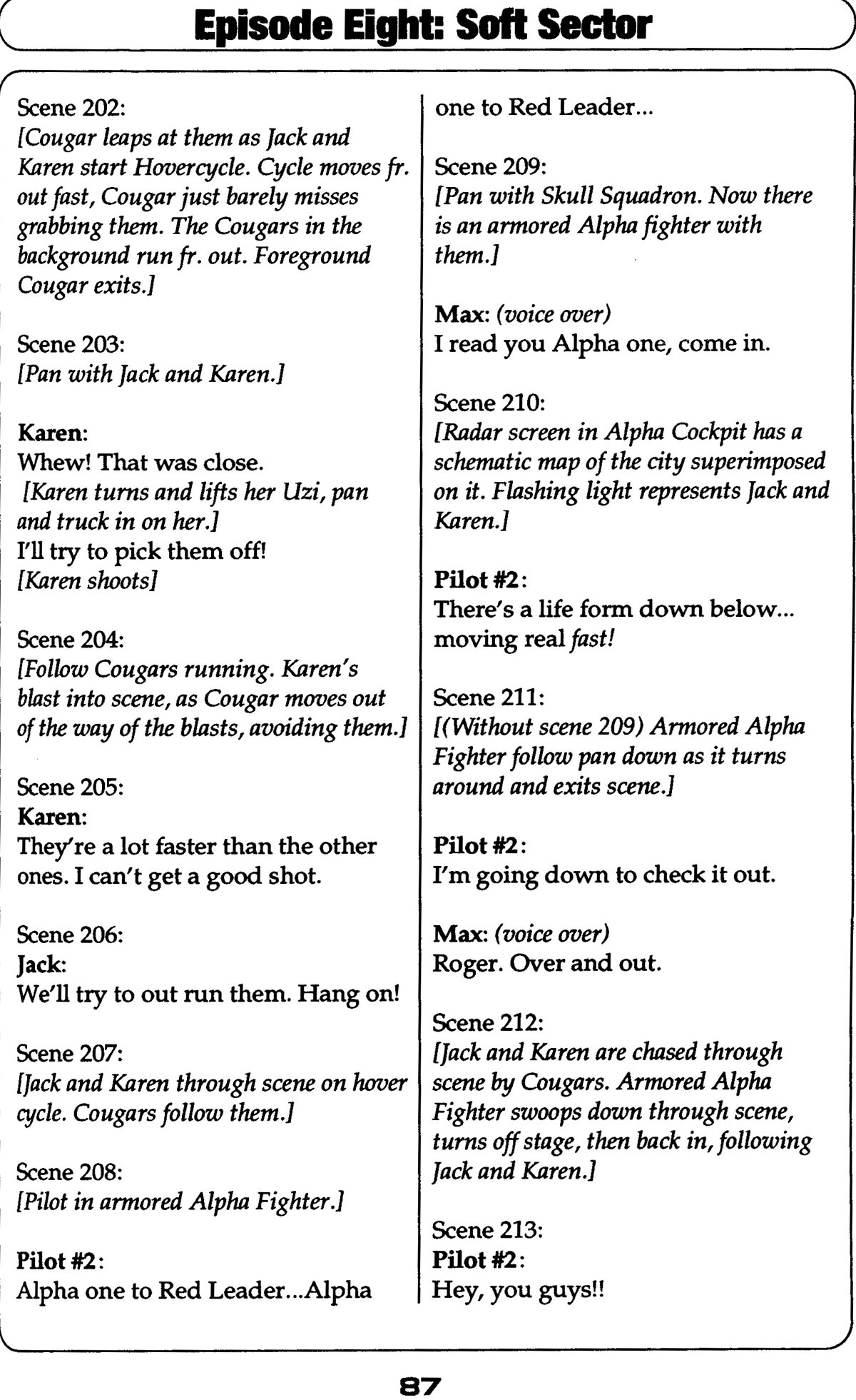 Read online Robotech II: The Sentinels comic -  Issue # _Script Book 2 - 83