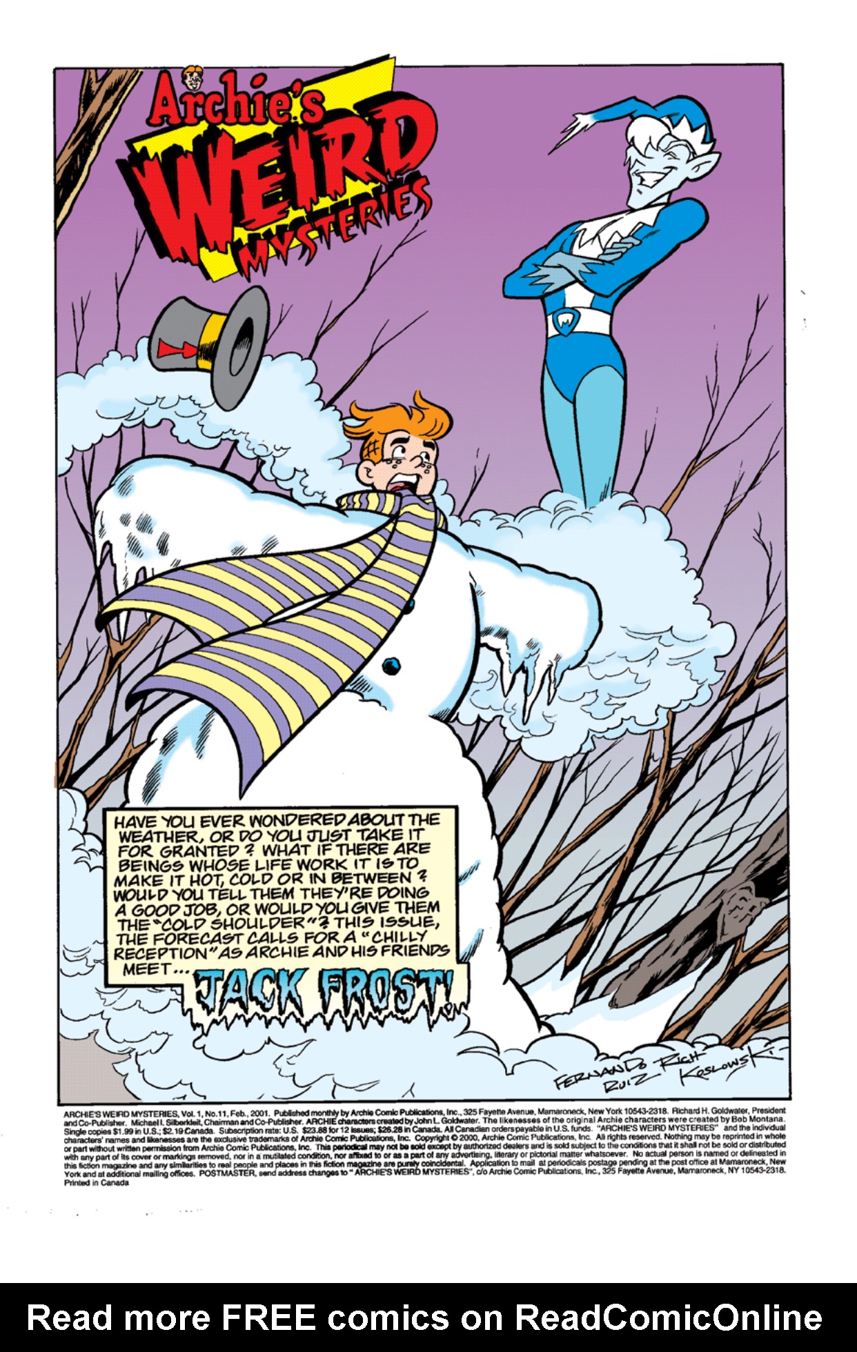 Read online Archie's Weird Mysteries comic -  Issue #11 - 2