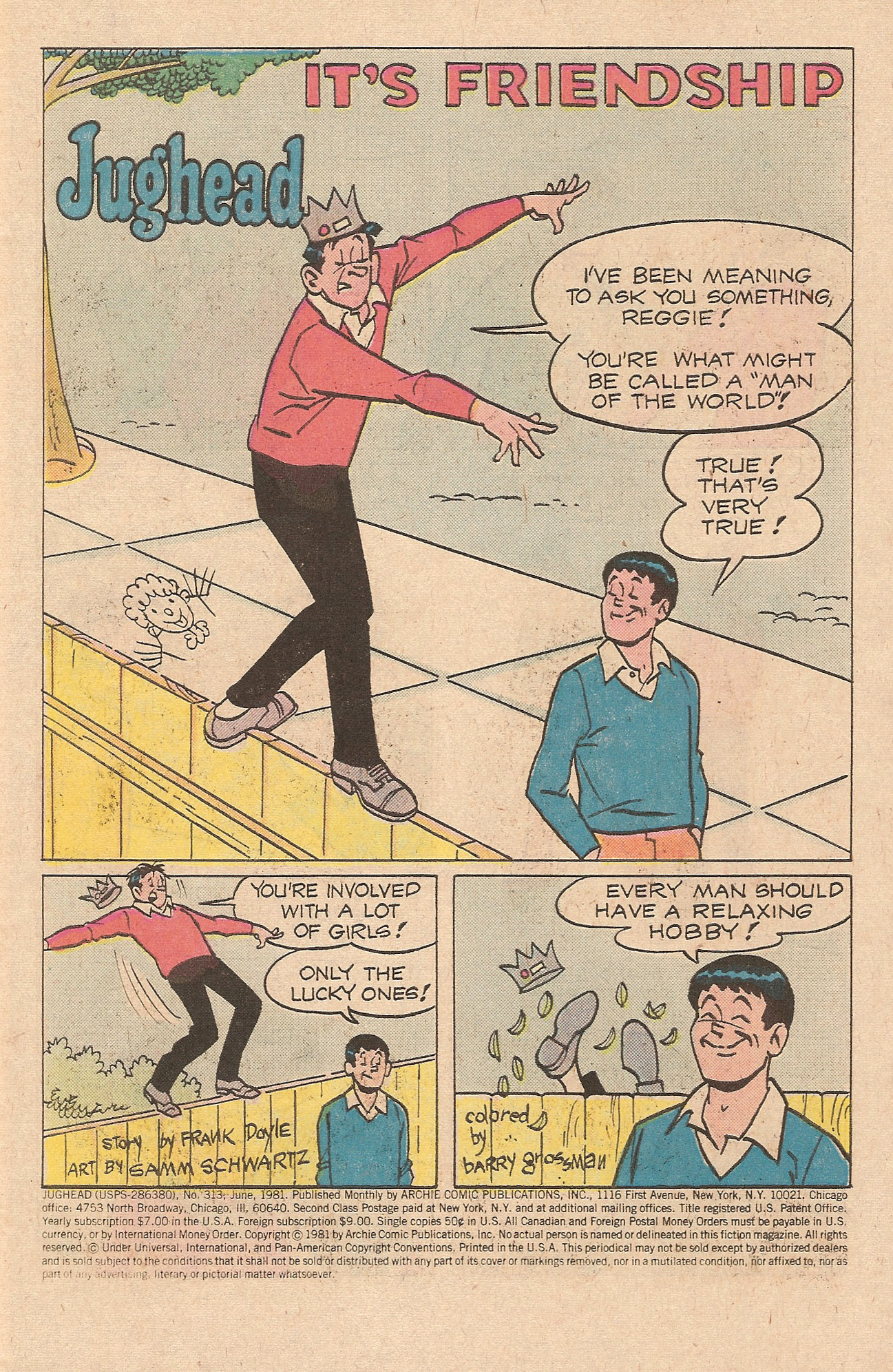 Read online Jughead (1965) comic -  Issue #313 - 3