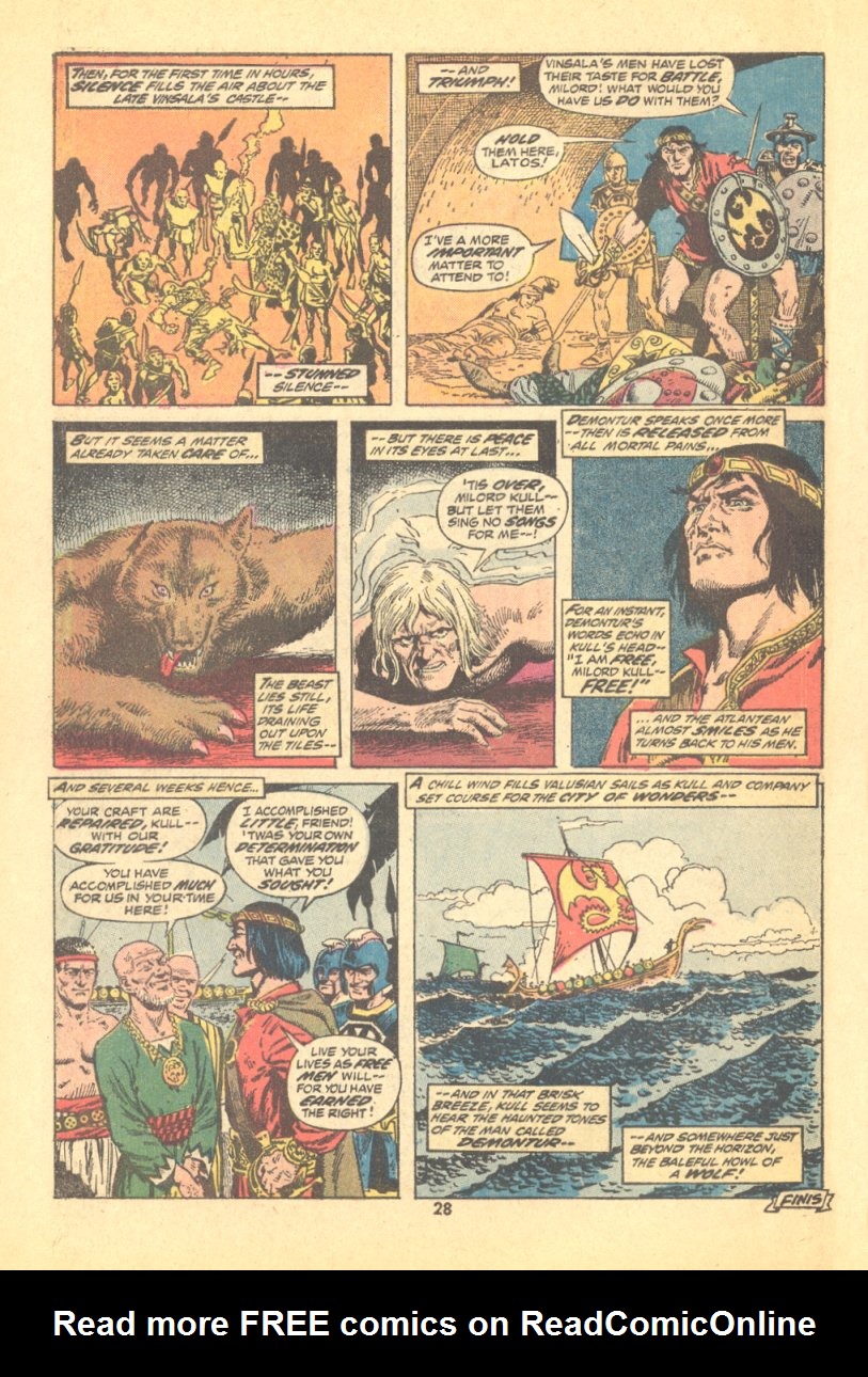 Read online Kull, the Conqueror (1971) comic -  Issue #8 - 21
