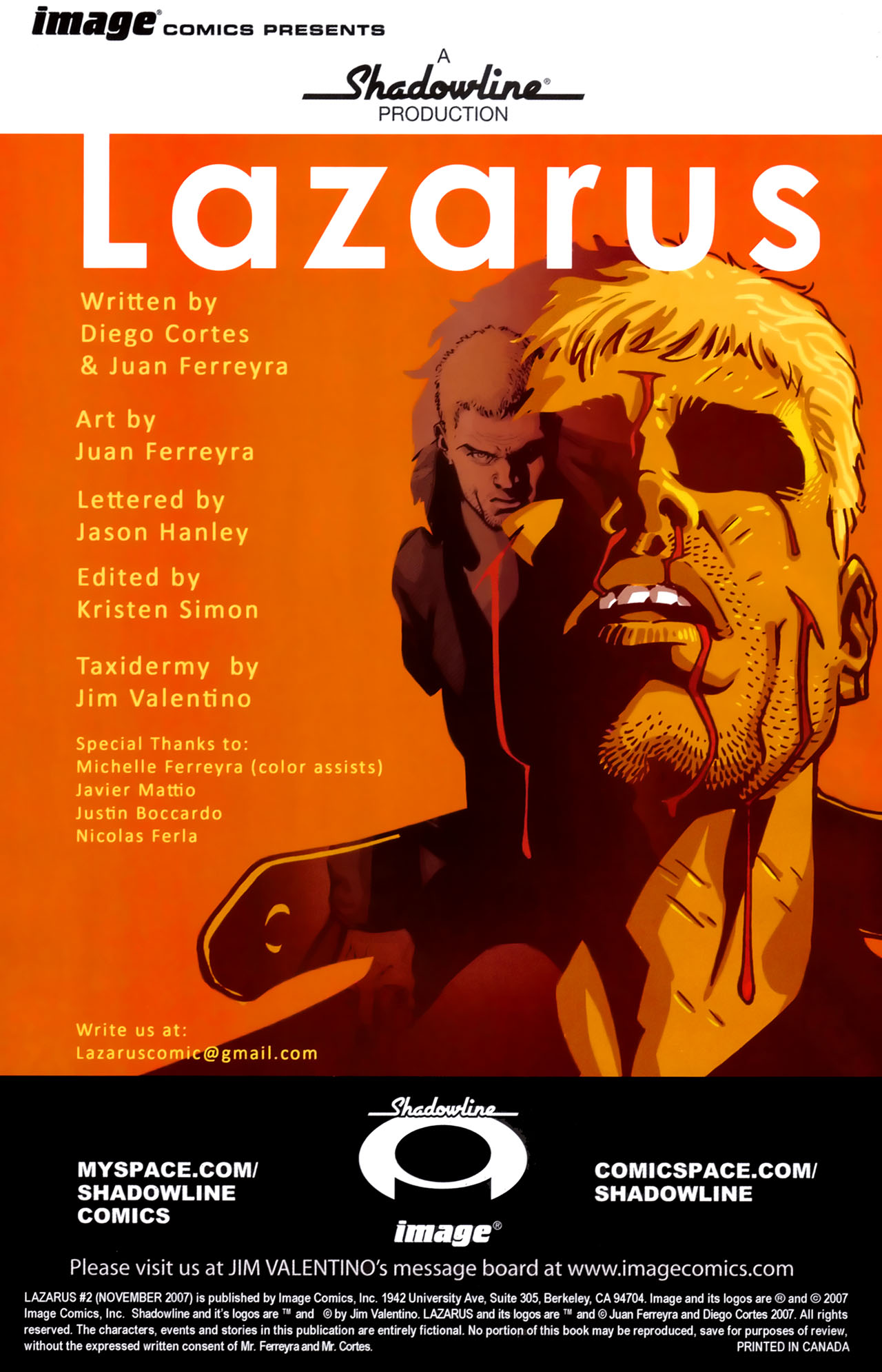 Read online Lazarus (2007) comic -  Issue #2 - 2