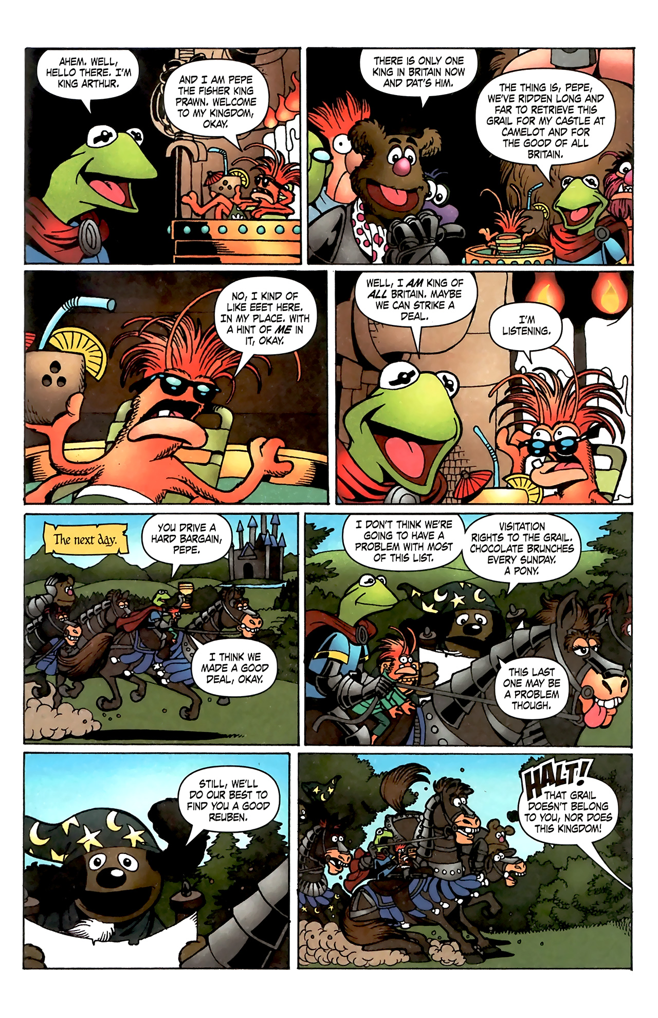 Read online Muppet King Arthur comic -  Issue #3 - 24