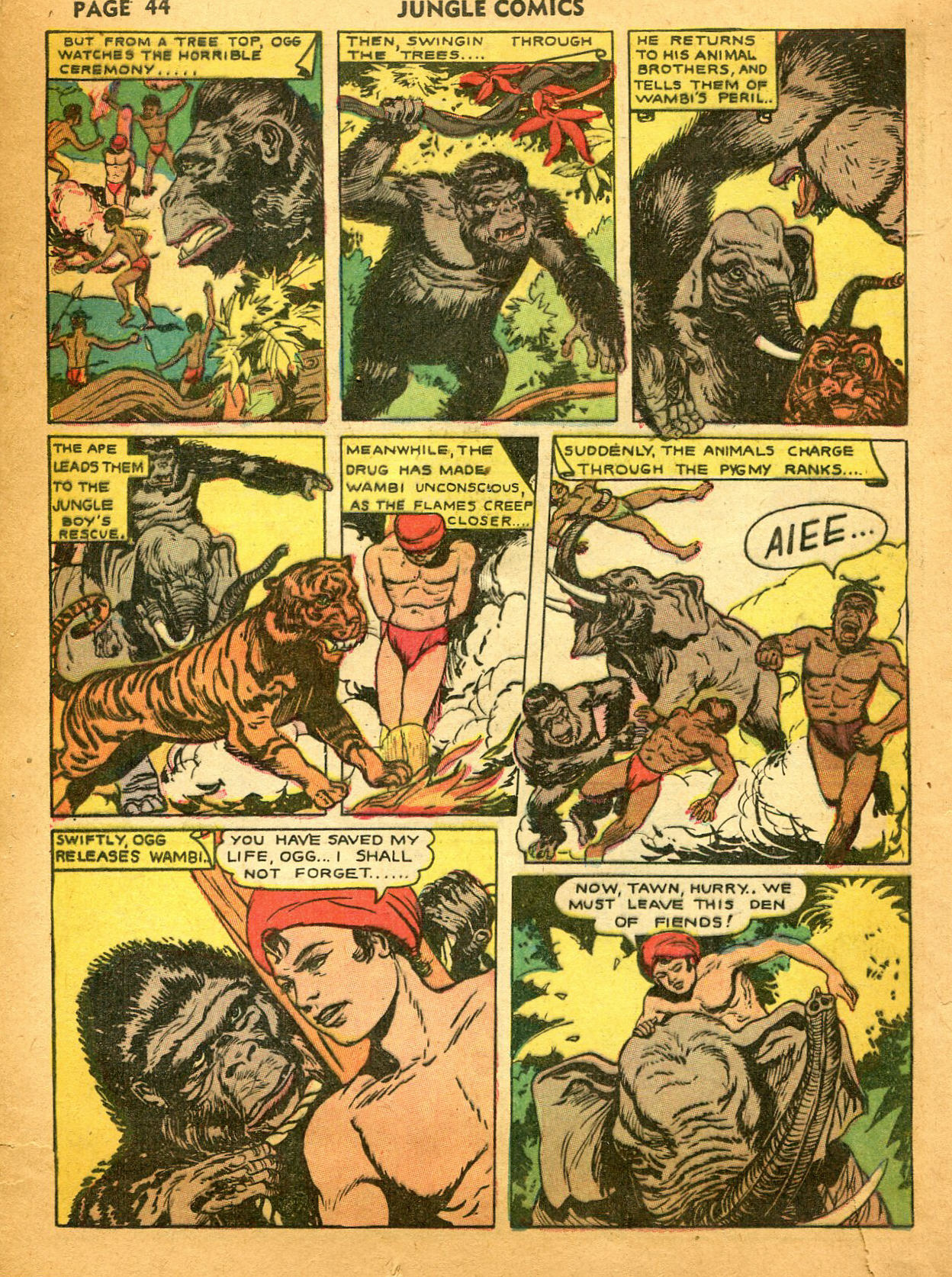 Read online Jungle Comics comic -  Issue #35 - 46