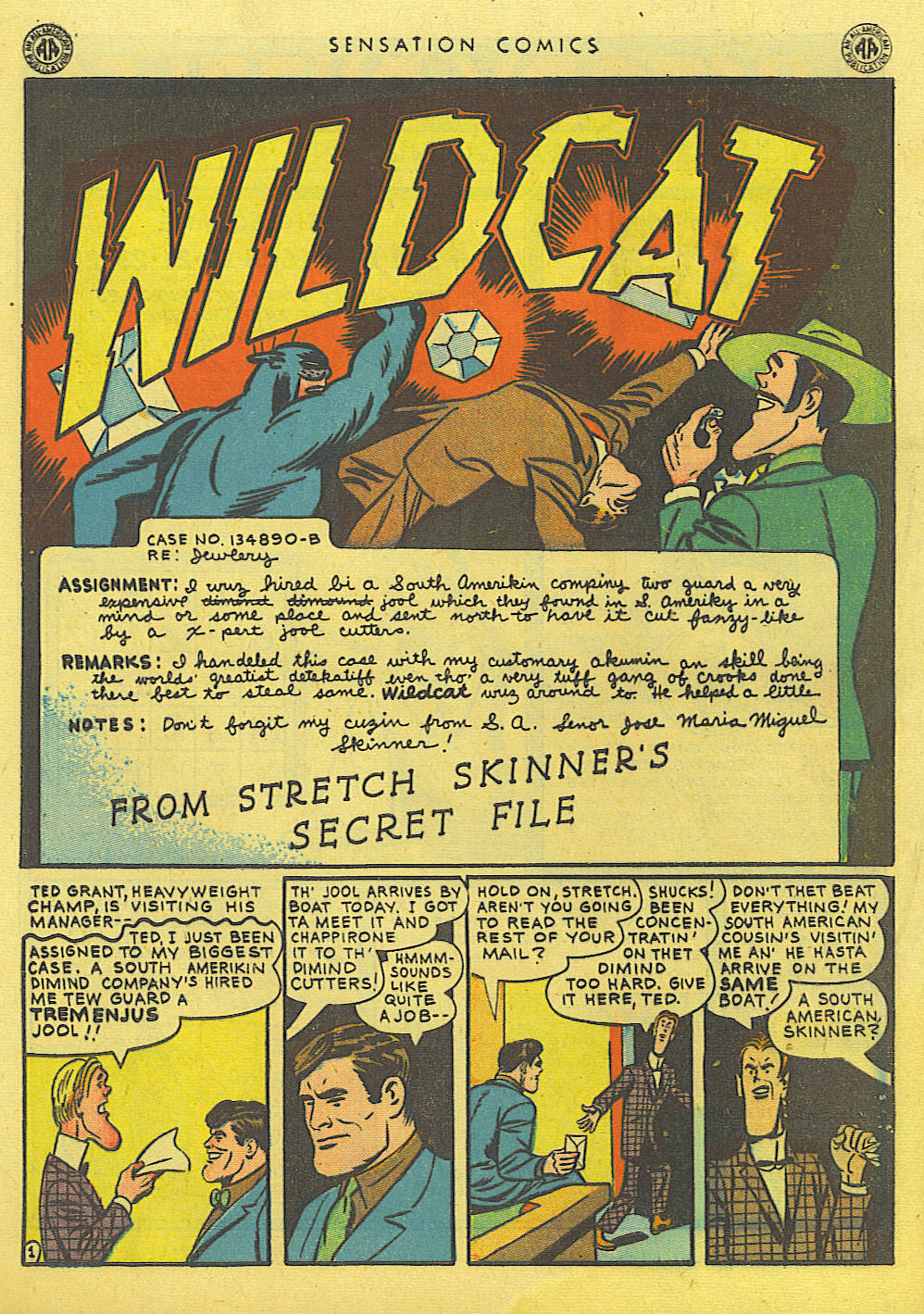 Read online Sensation (Mystery) Comics comic -  Issue #39 - 42