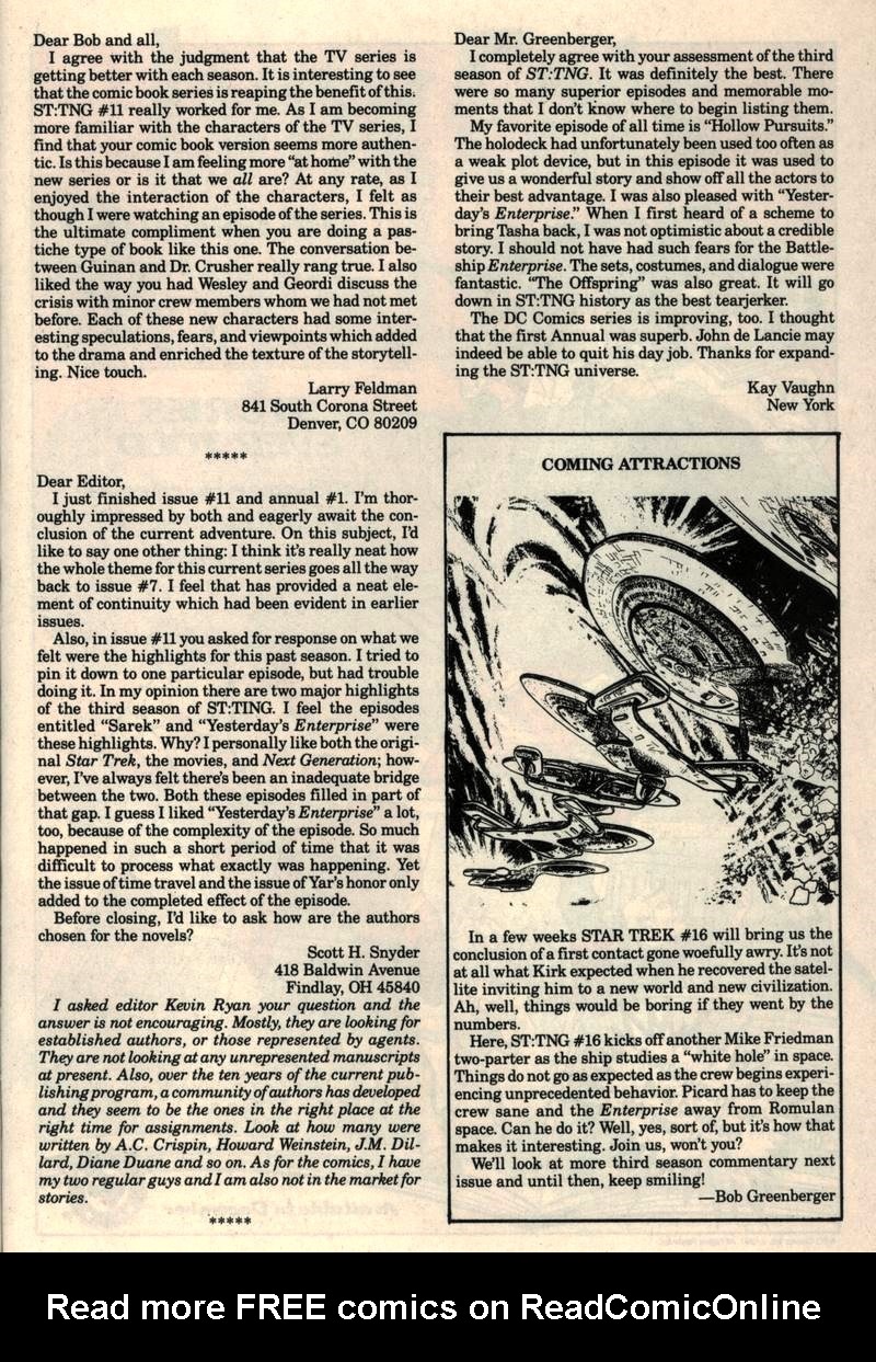 Star Trek: The Next Generation (1989) Issue #15 #24 - English 28