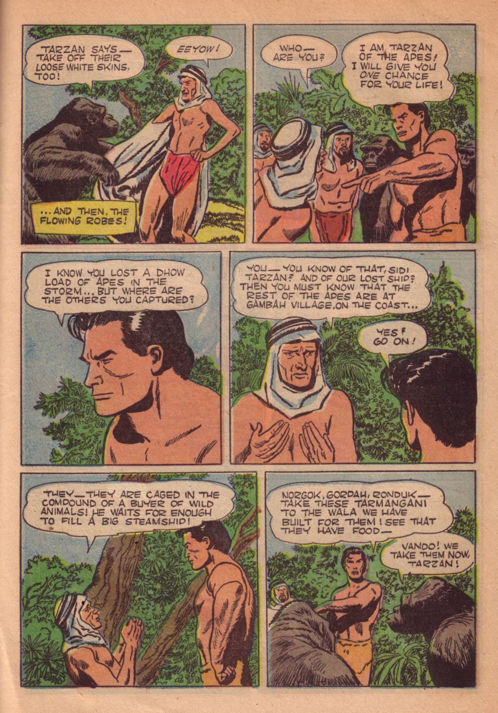 Read online Tarzan (1948) comic -  Issue #55 - 37