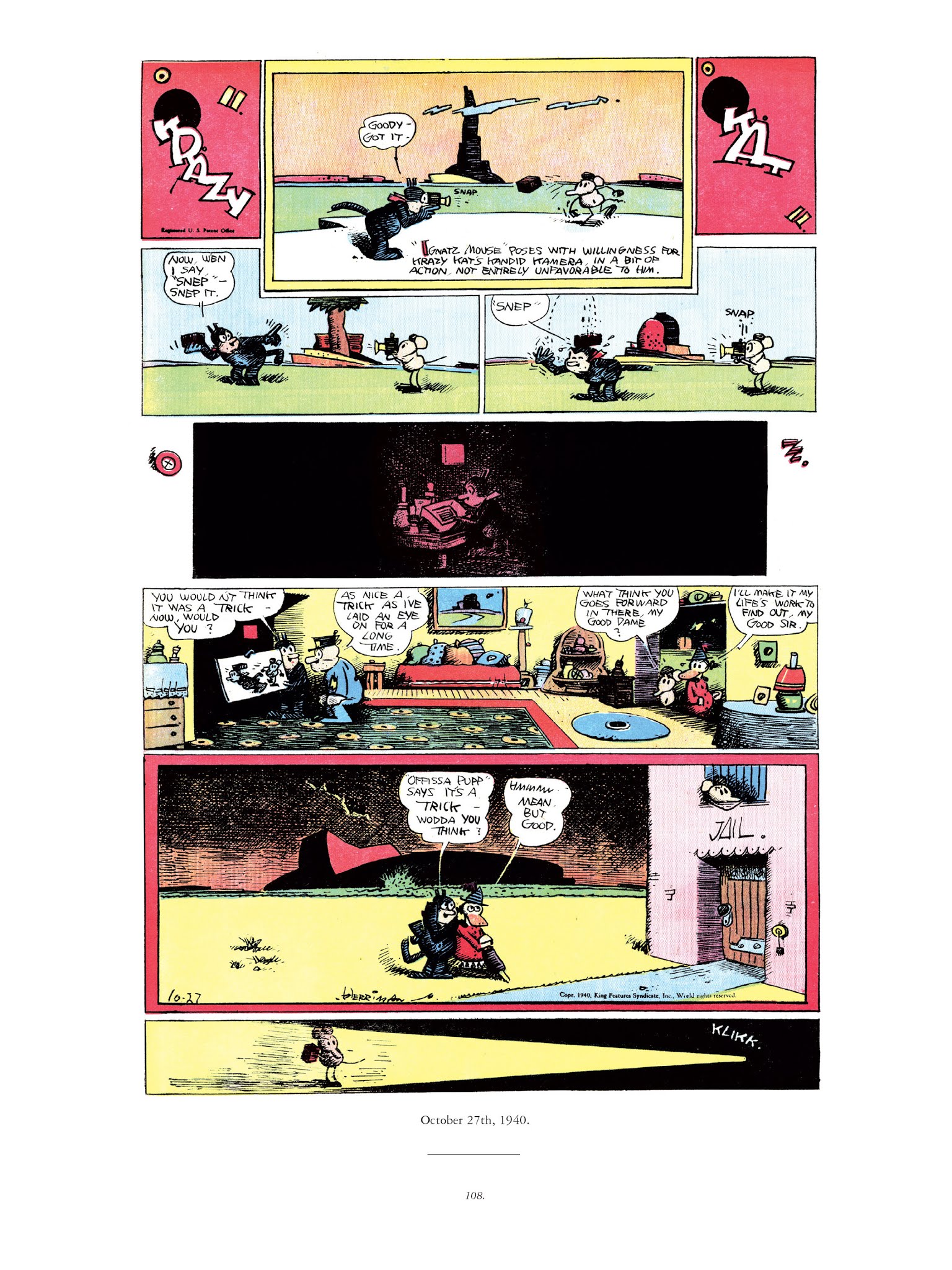 Read online Krazy & Ignatz comic -  Issue # TPB 11 - 108