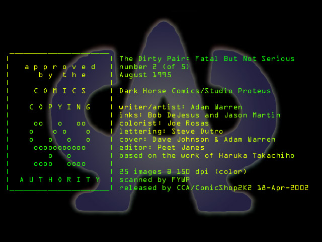 Read online Dirty Pair: Fatal But Not Serious comic -  Issue #2 - 1