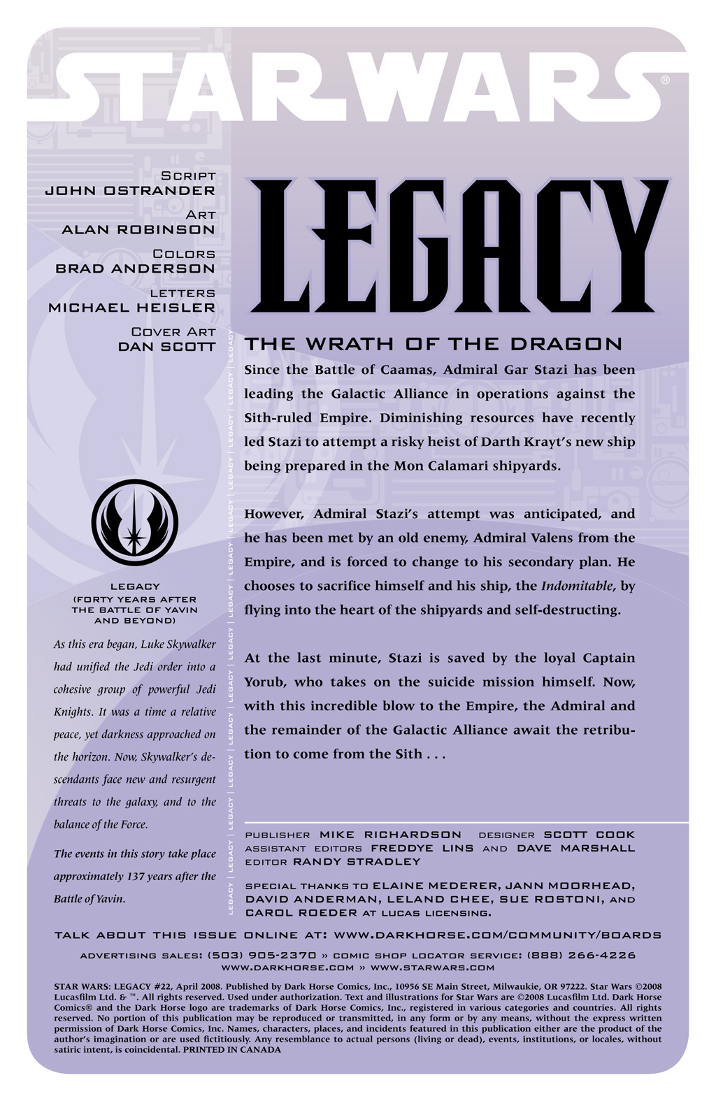 Read online Star Wars: Legacy (2006) comic -  Issue #22 - 2