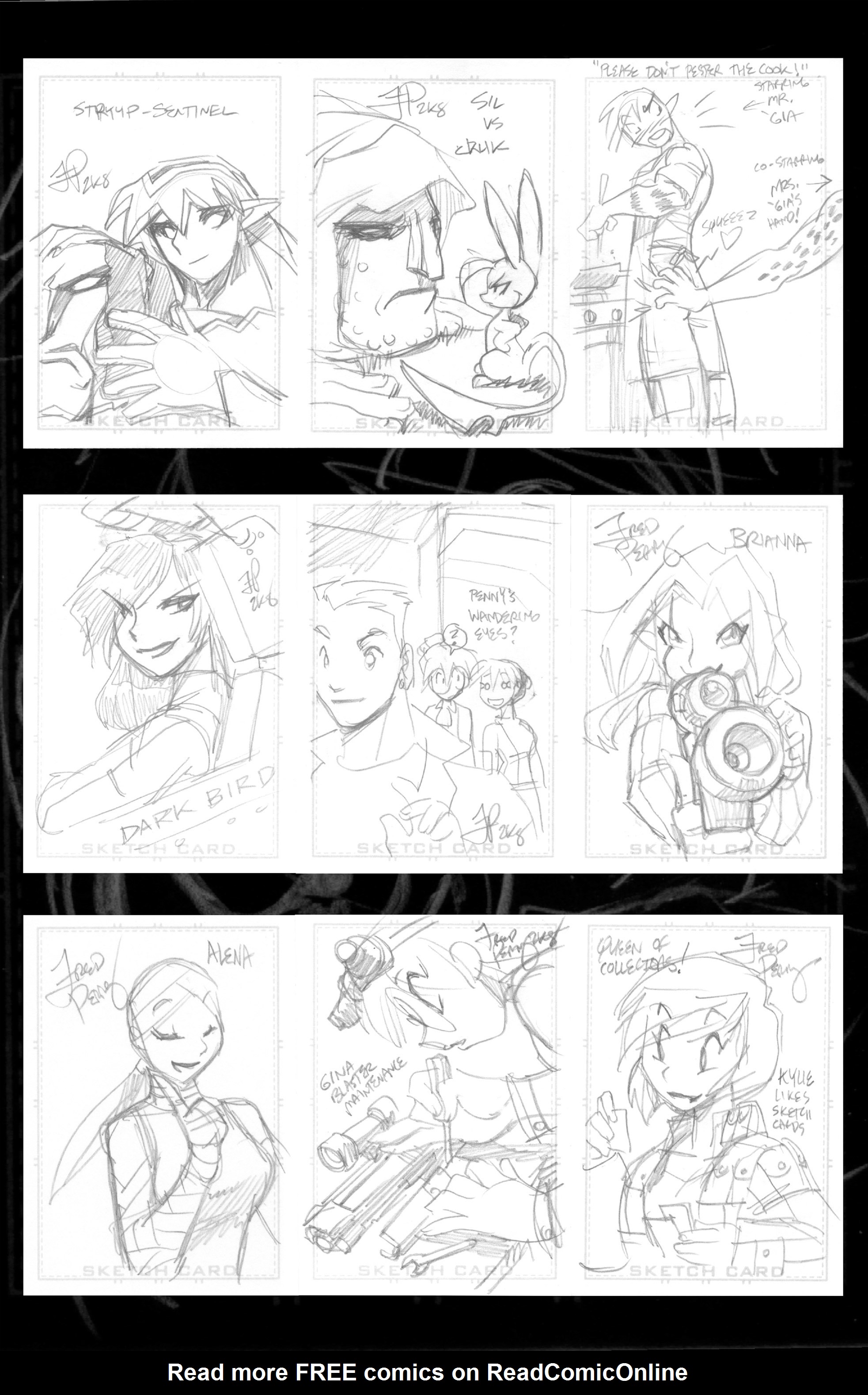 Read online Gold Digger: Sketchcard Album comic -  Issue # Full - 34
